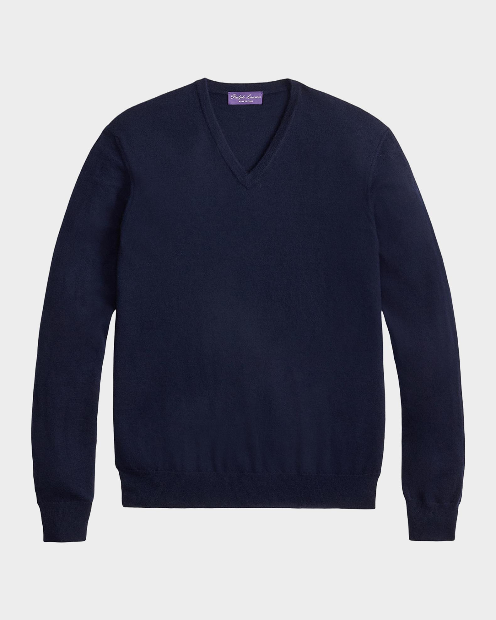 Ralph Lauren Purple Label Men's Cashmere V-Neck Sweater | Neiman