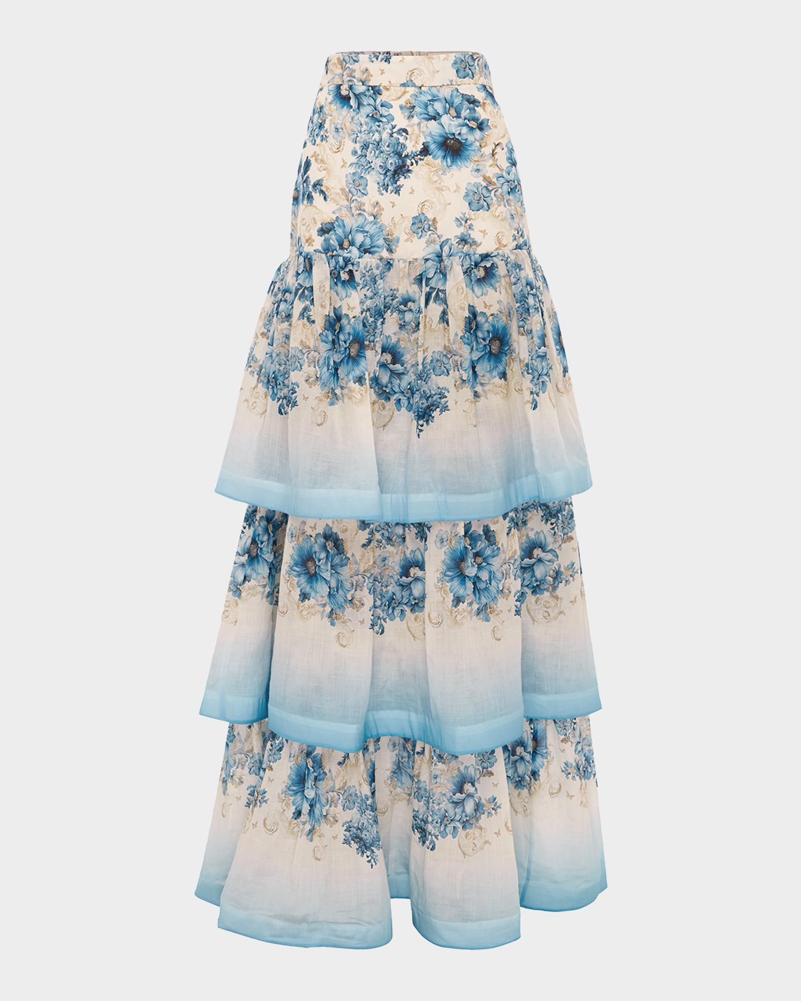 Aqua Blu Australia Celeste Belted Maxi Skirt | Neiman Marcus