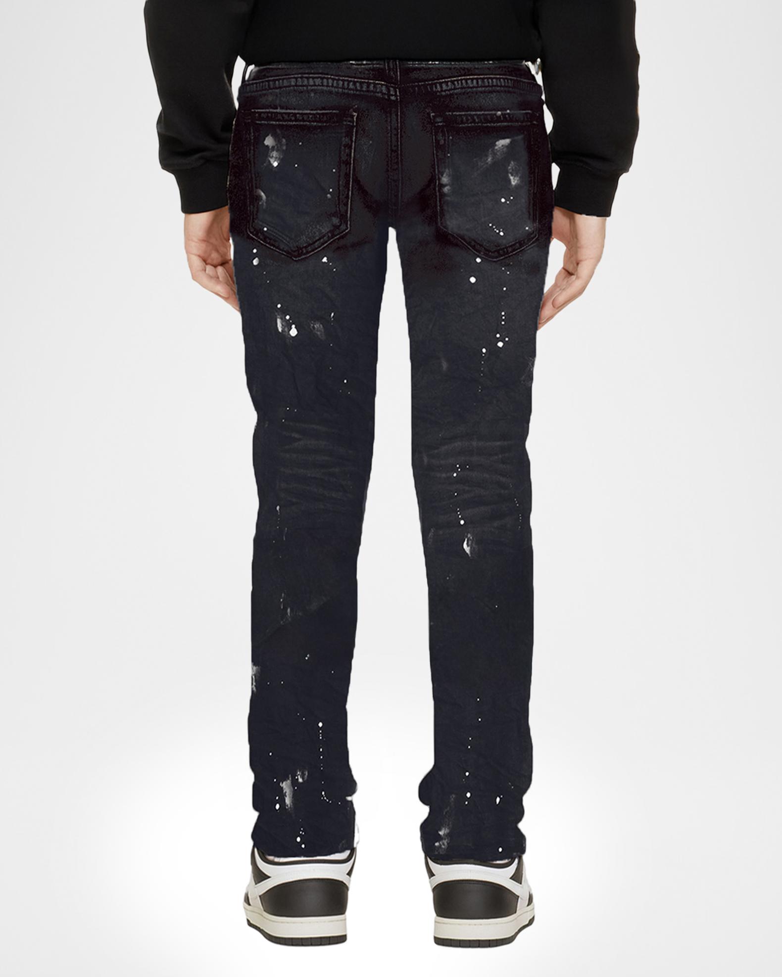 PURPLE Boy's Black Resin Skinny Jeans, Size 4-12 | Neiman Marcus
