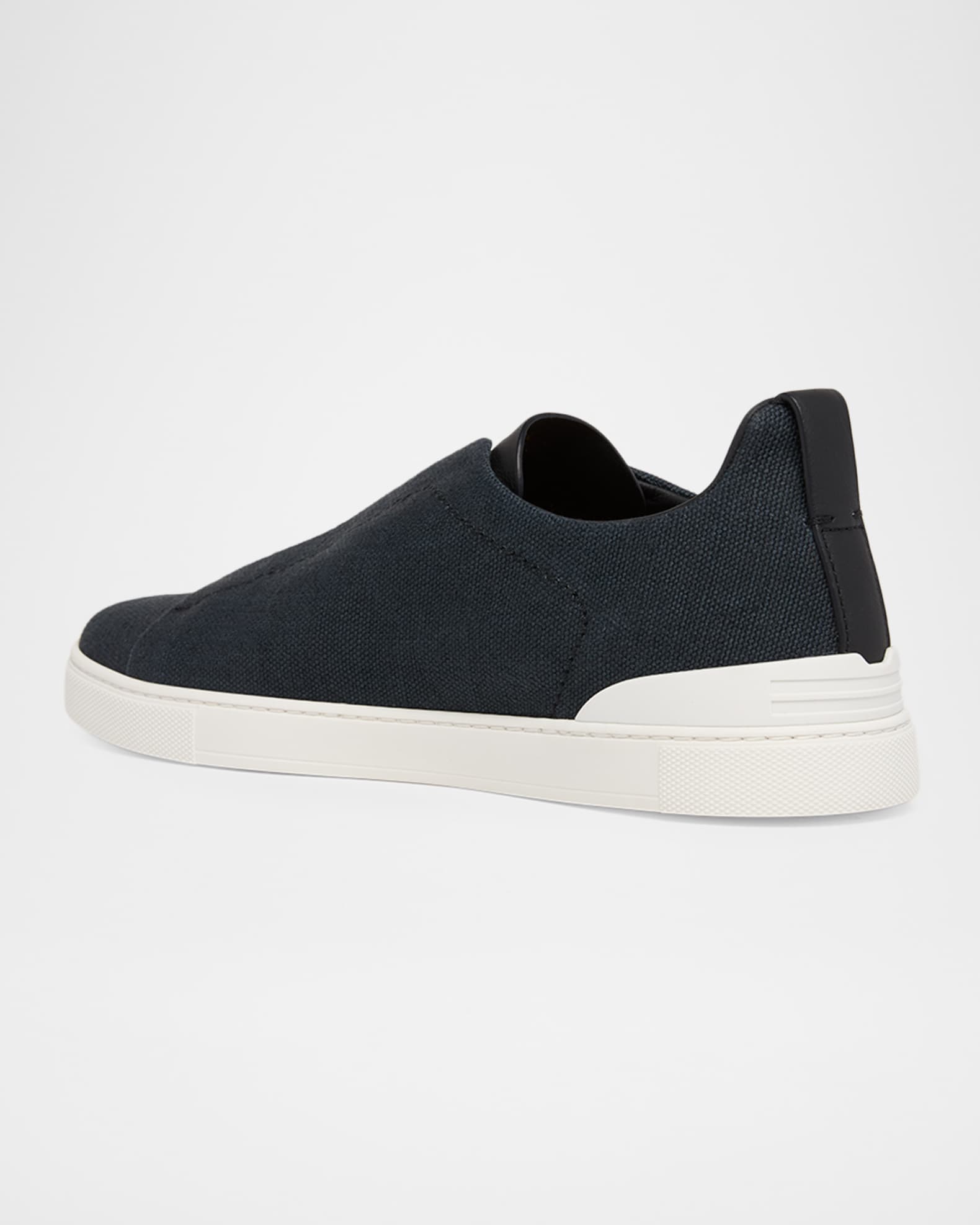 ZEGNA Men's Triple Stitch Osai Cashmere Low-Top Sneakers | Neiman