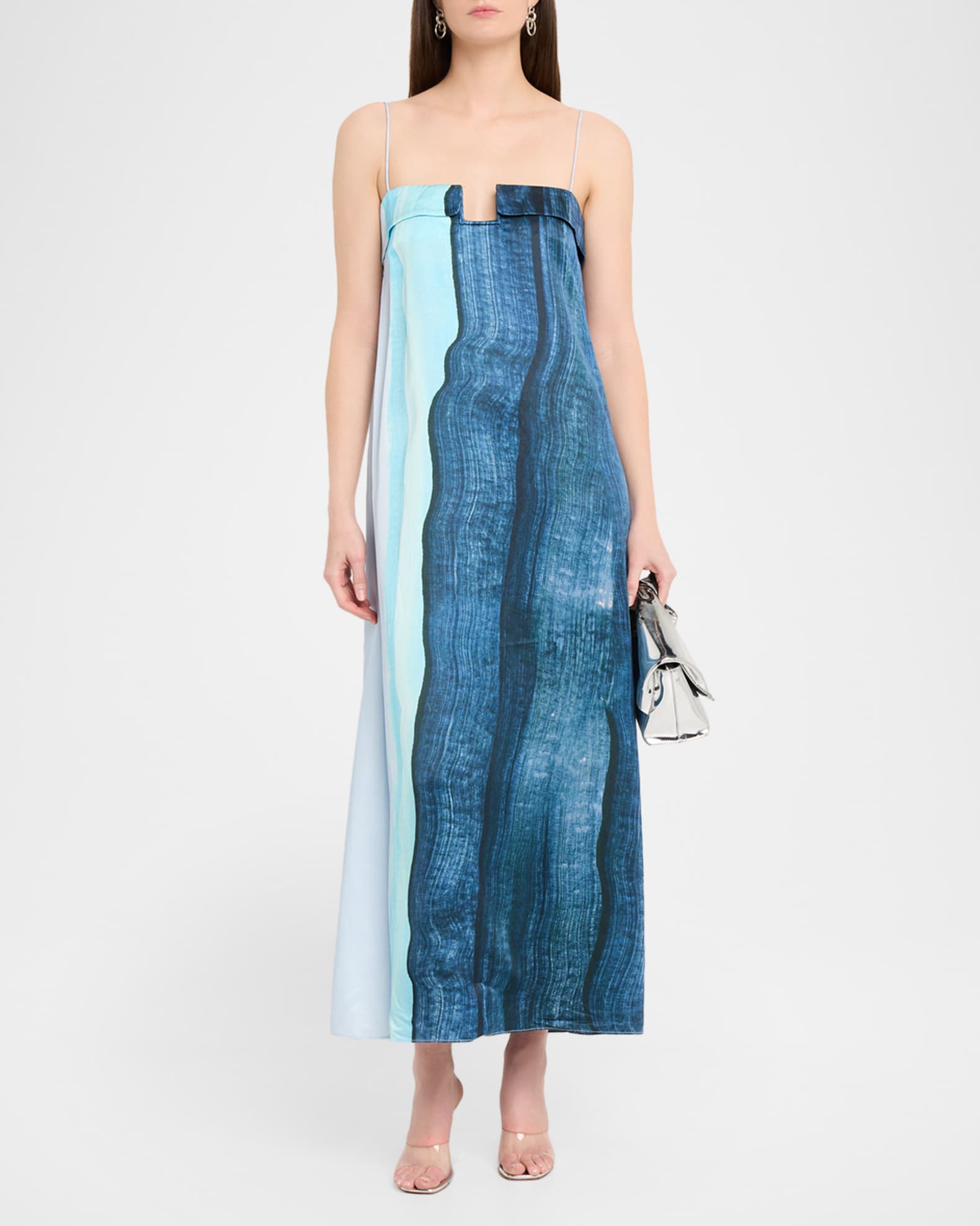sparkly flowy prom dress Bev Printed Midi Dress main image 0