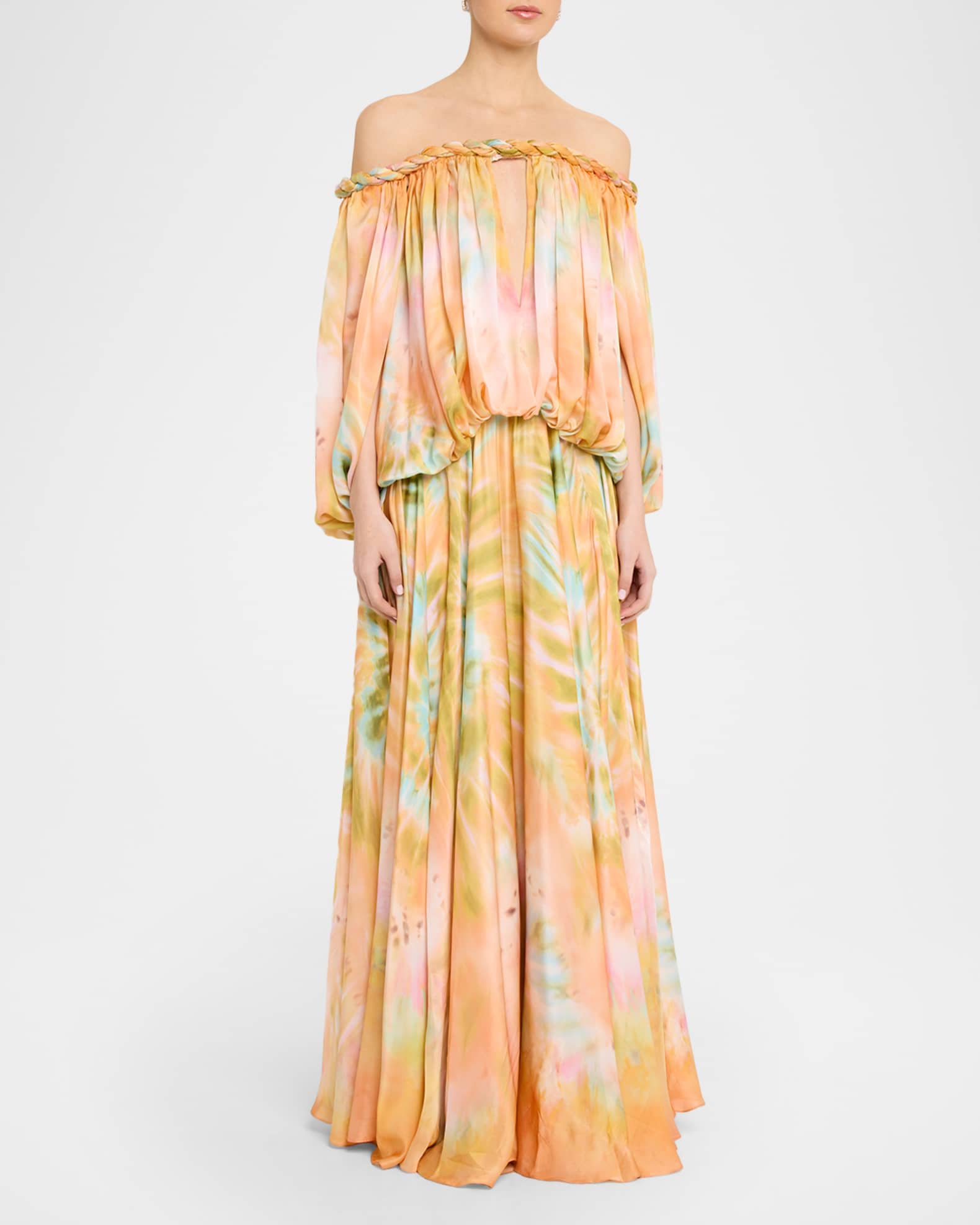 Zimmermann Luna Twist Billow Gown | Neiman Marcus