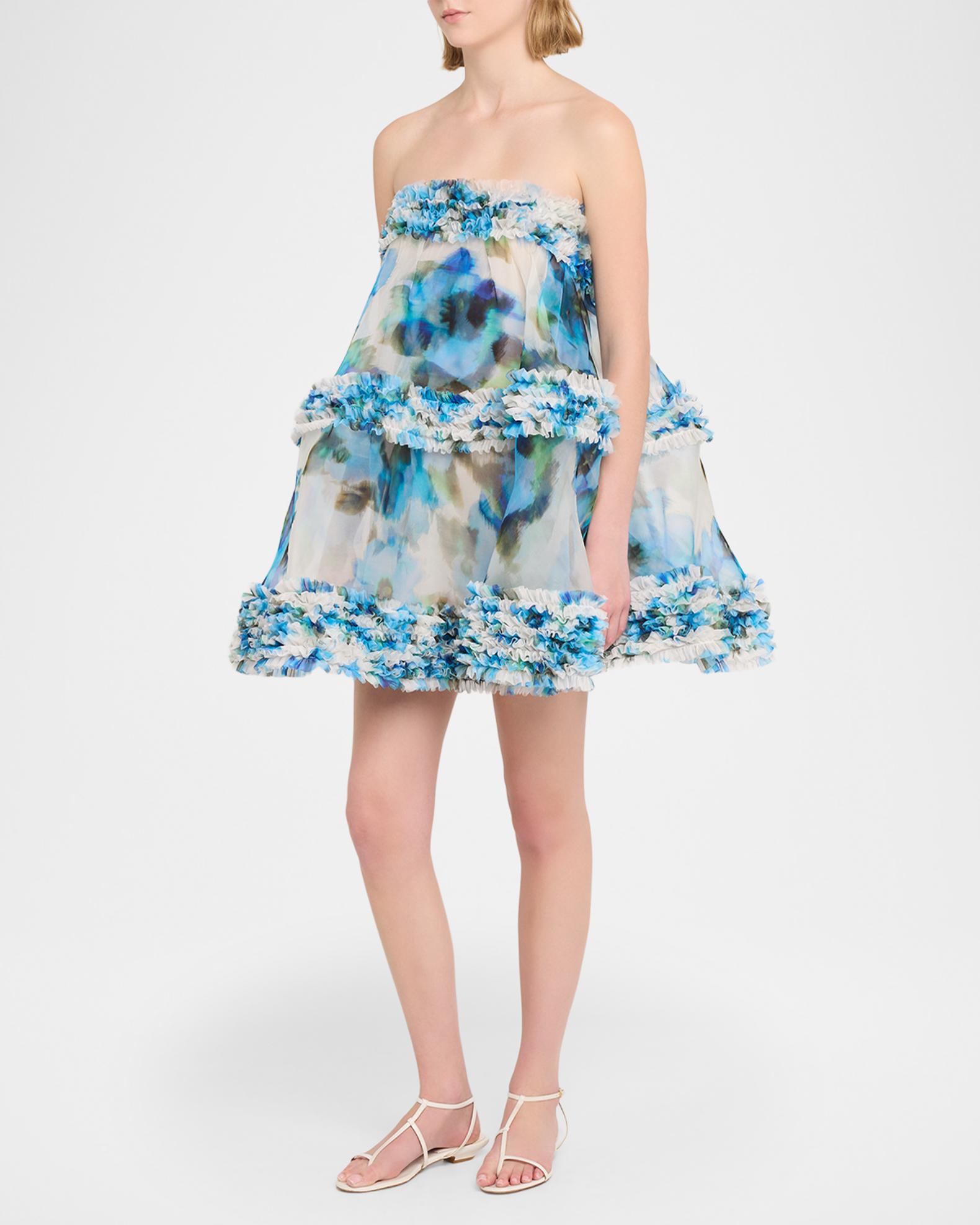 carolina herrera metallic twist tiered mini dress Carolina Herrera Collared Metallic Tweed Mini Shift Dress