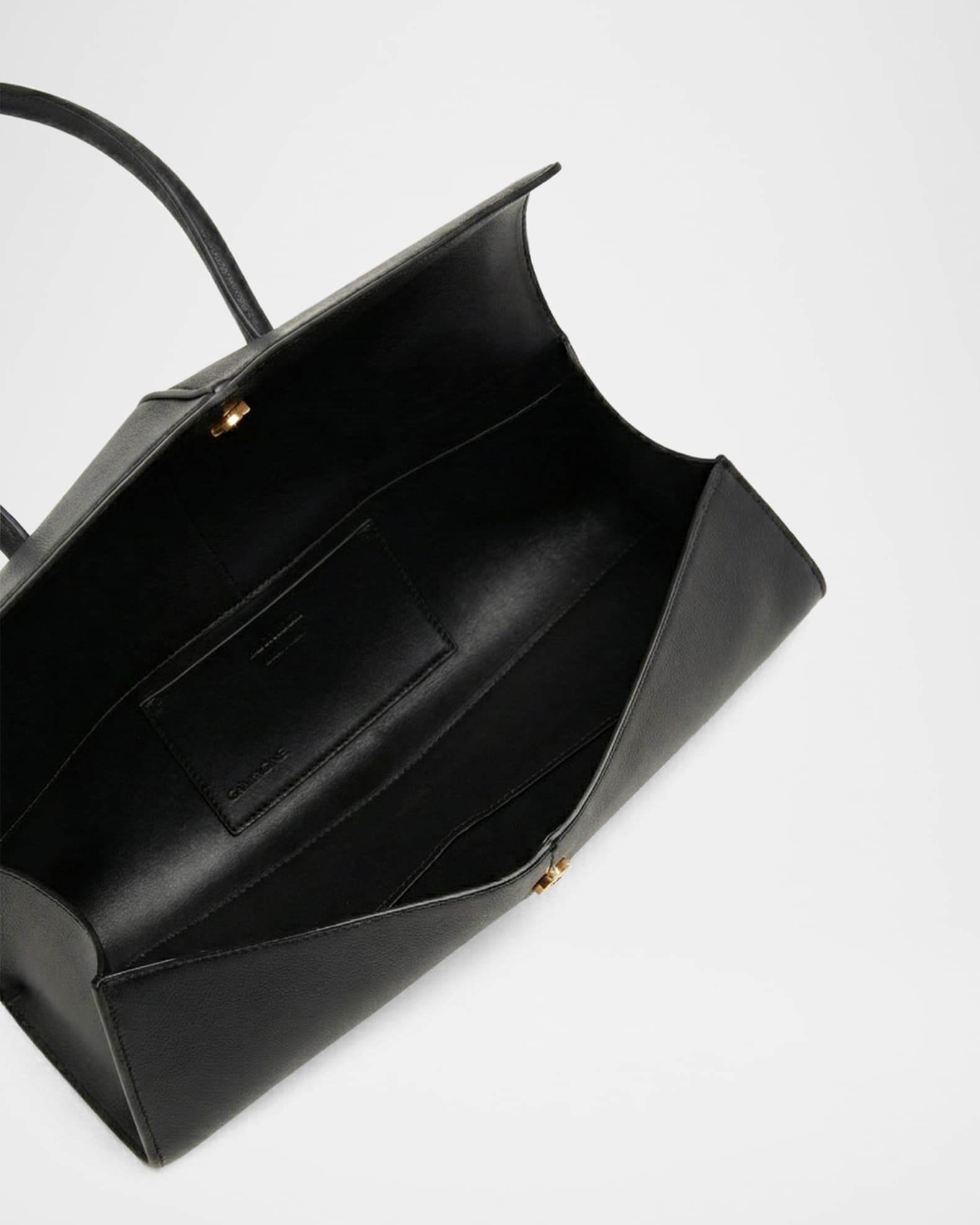 Jil Sander Linea Angular Leather Shoulder Bag | Neiman Marcus