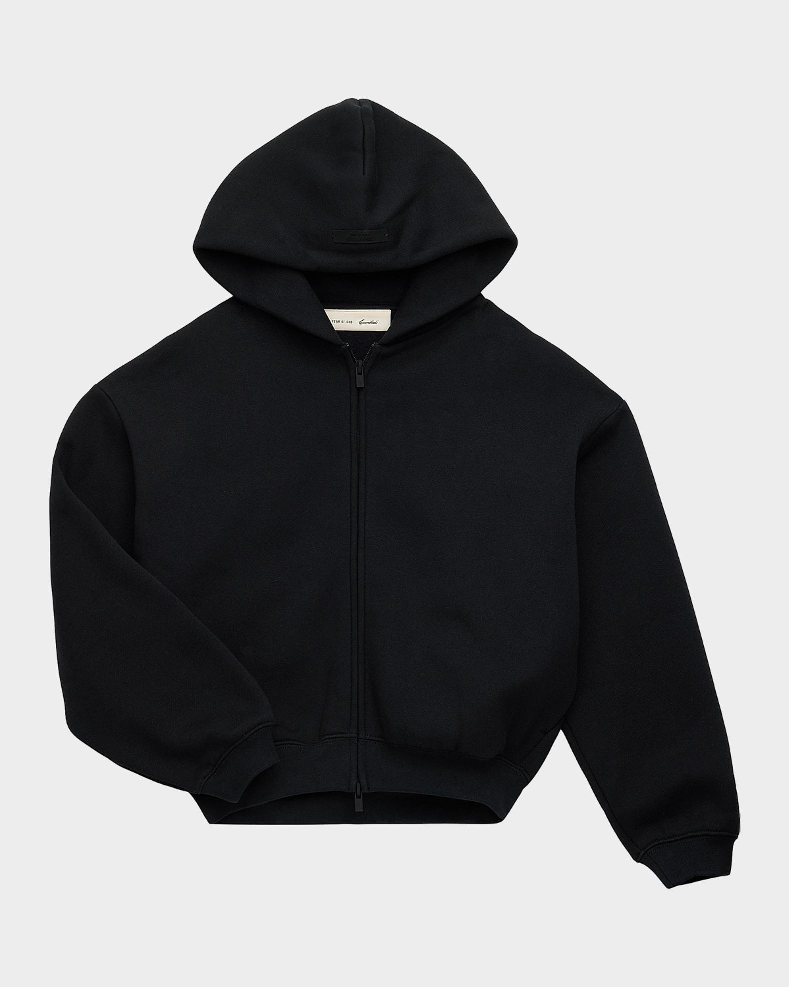 Fear of God Essentials Kid's Logo Full-Zip Hoodie, Size 2-12
