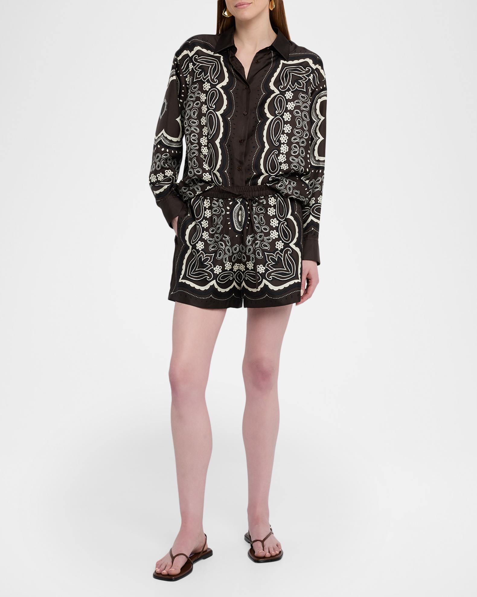 Nili Lotan Alfie Silk Shirt | Neiman Marcus