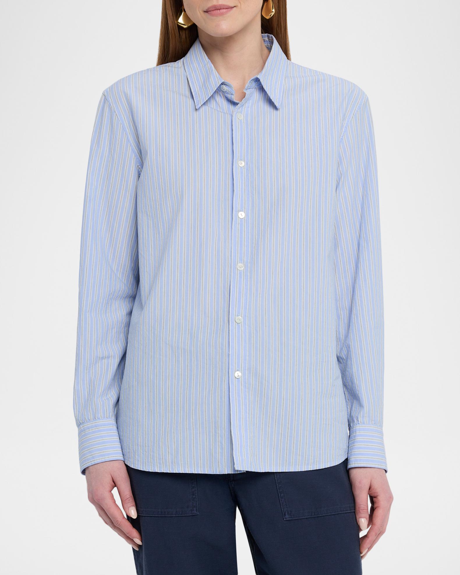Nili Lotan Raphael Striped Classic Shirt | Neiman Marcus
