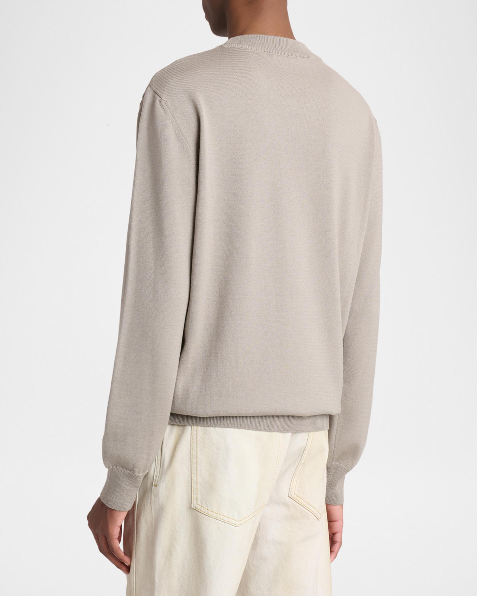 Balmain Men's Wool Intarsia Logo Crewneck Sweater | Neiman Marcus