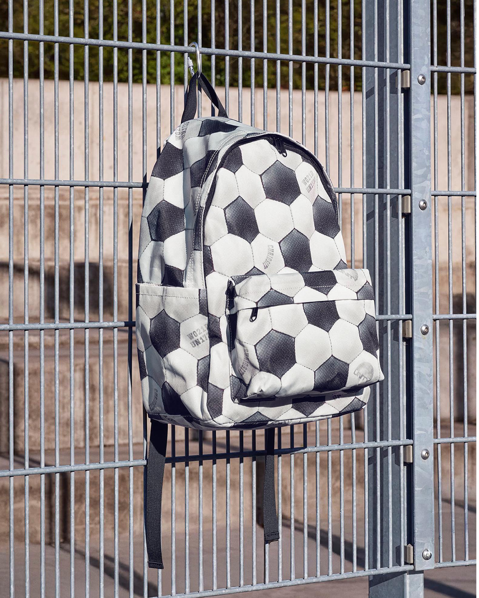 Molo Football-Print Backpack | Neiman Marcus