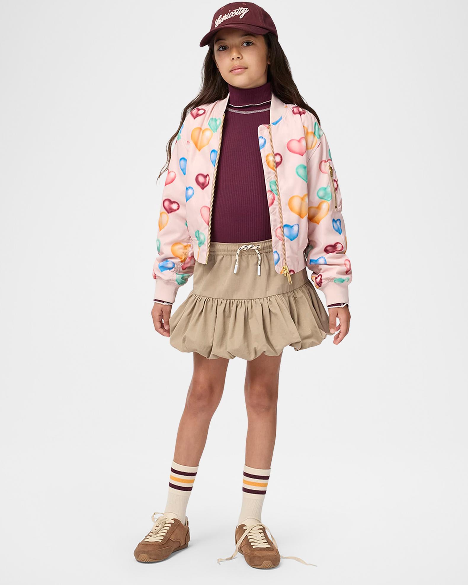 Molo Girl's Hedia Heart Bomber Jacket, Size 4-7 | Neiman Marcus