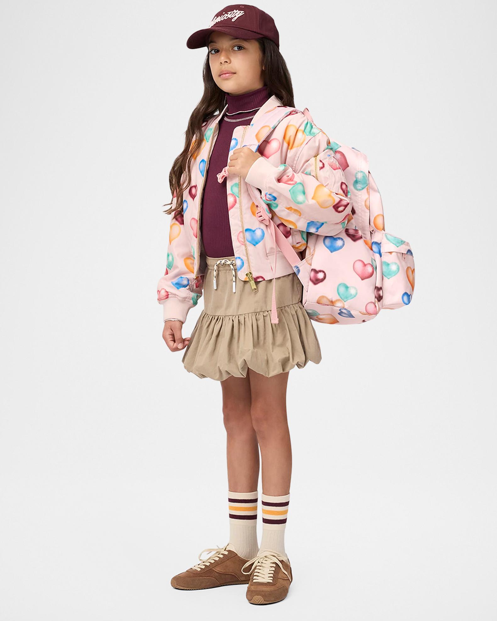 Molo Girl's Hedia Heart Bomber Jacket, Size 4-7 | Neiman Marcus