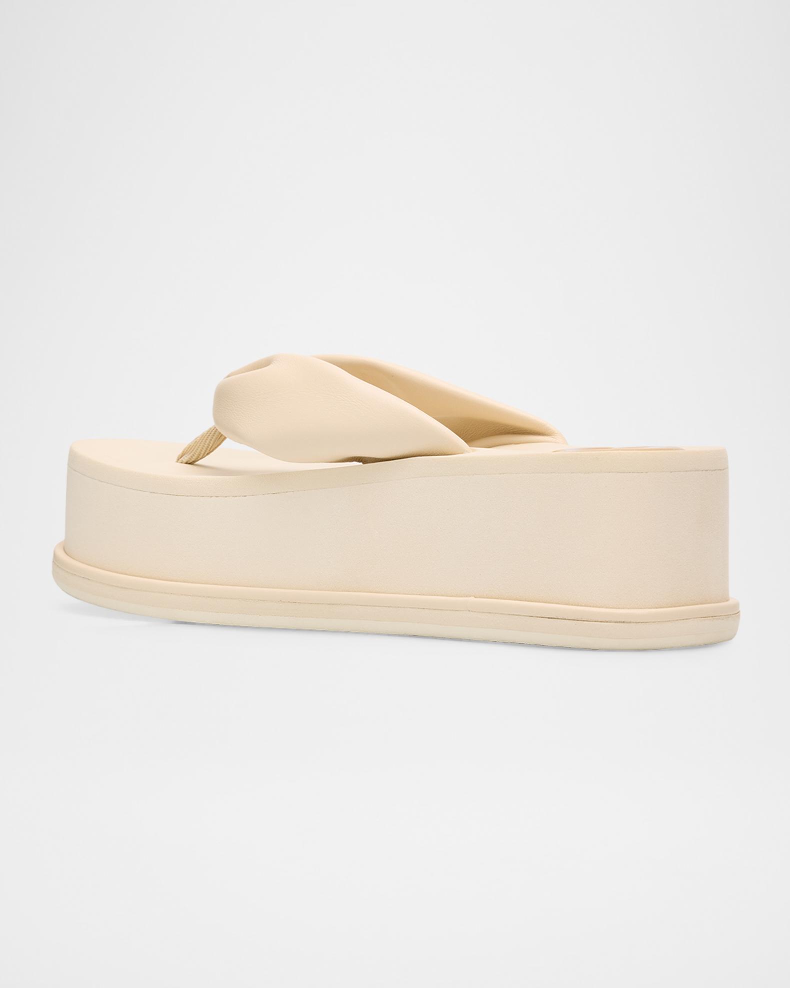 【極美品】CLANE クラネ PLATFORM THONG SANDALS Cult Gaia CG Leather Platform Thong Sandals | Neiman Marcus