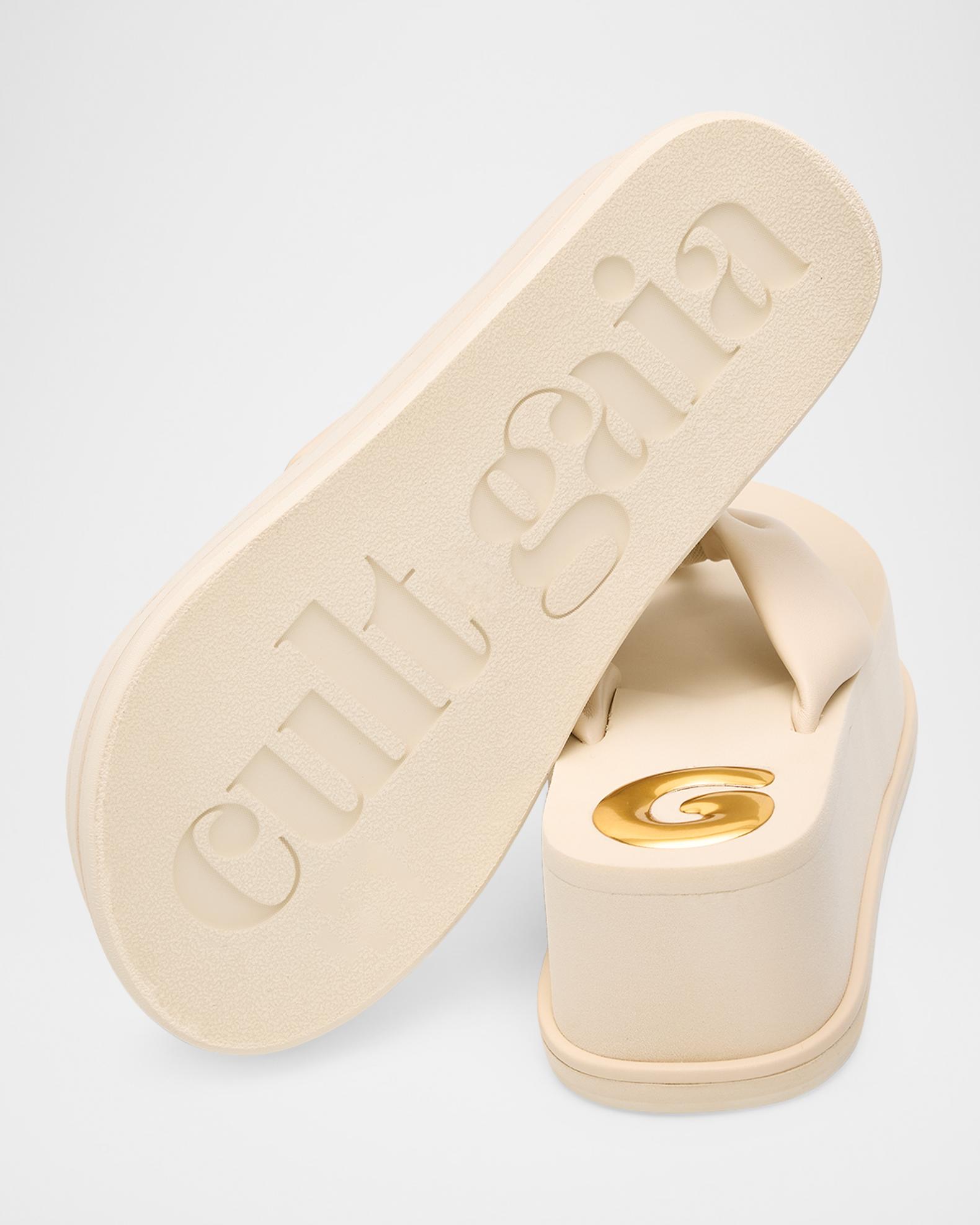 Cult Gaia CG Leather Platform Thong Sandals | Neiman Marcus