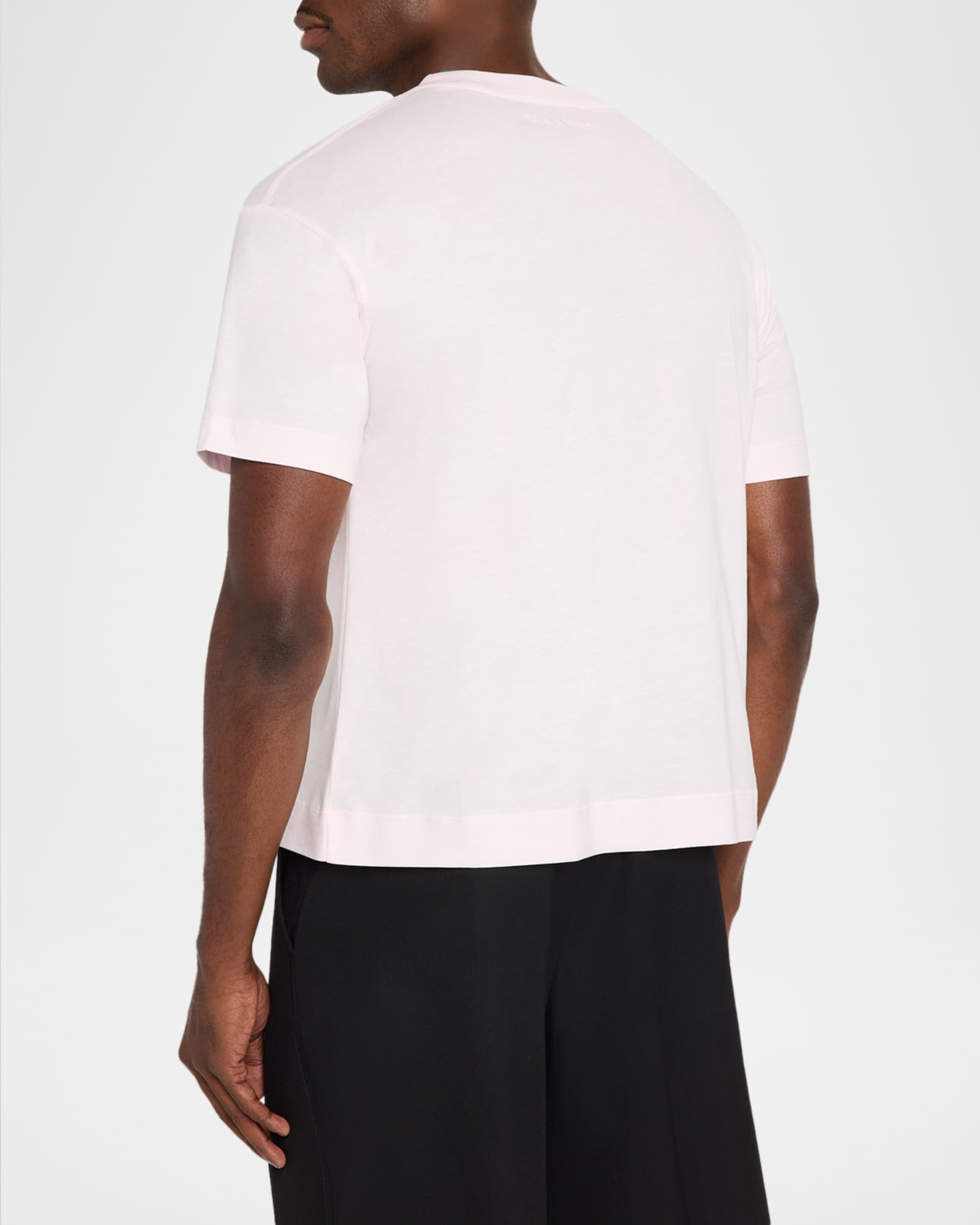Simone Rocha Men's Floral Applique Cotton Crewneck T-Shirt