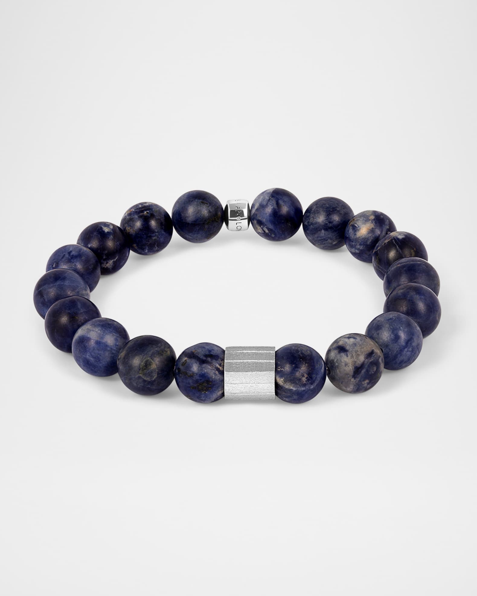 Tateossian Men's Maxi Pop Semi-Precious Sodalite Beaded Bracelet