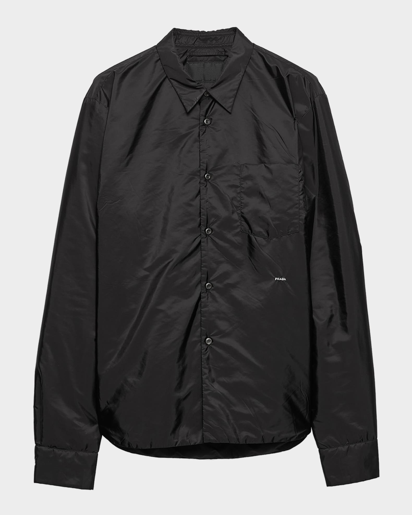 Prada Men's Re-Nylon Button-Down Shirt | Neiman Marcus