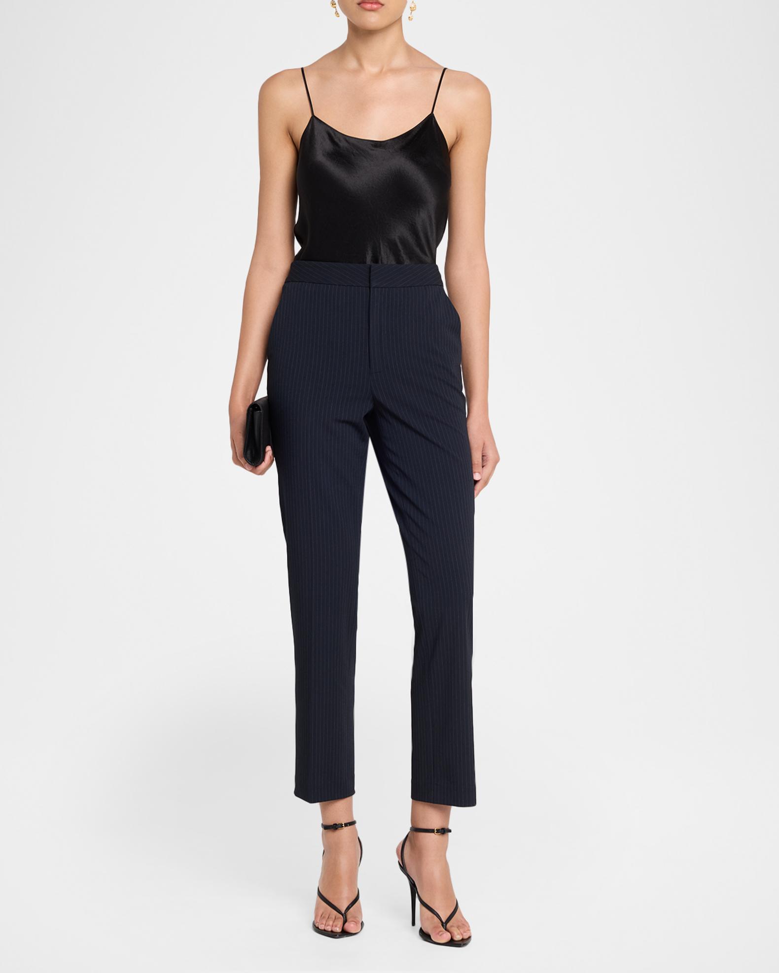 L'Agence Rebel Pinstriped Trousers | Neiman Marcus