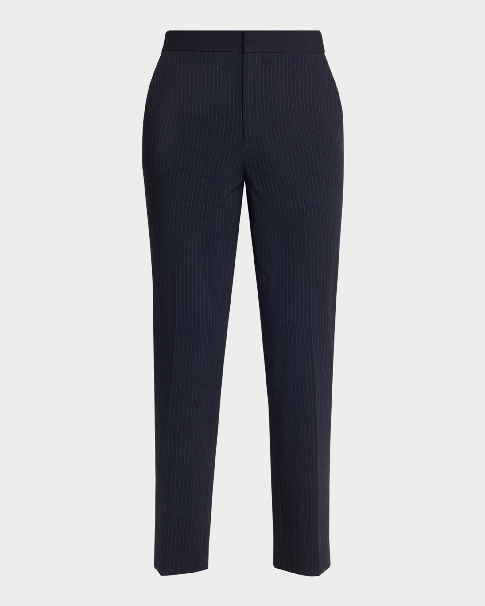 L'Agence Rebel Pinstriped Trousers | Neiman Marcus
