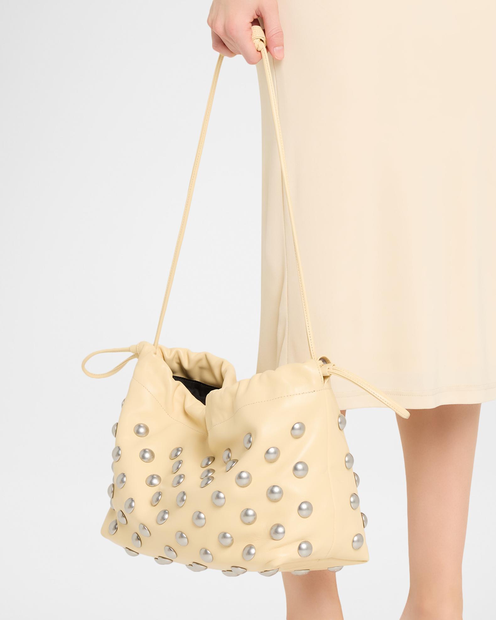 A.L.C. Arlo Studded Vegan Leather Shoulder Bag | Neiman Marcus