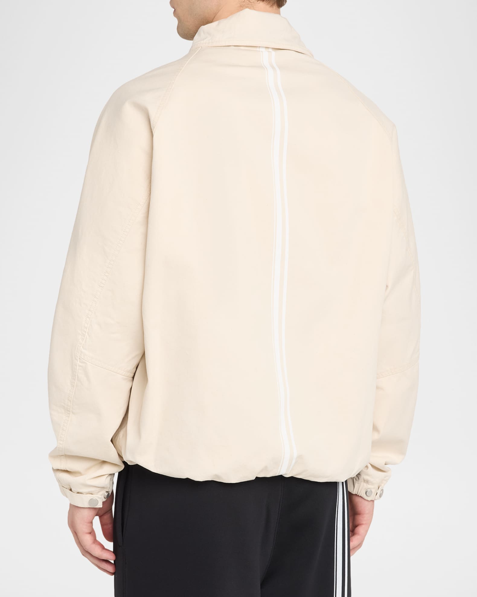 MORDECAI Men's Cotton Drill Stand-Collar Blouson Jacket | Neiman