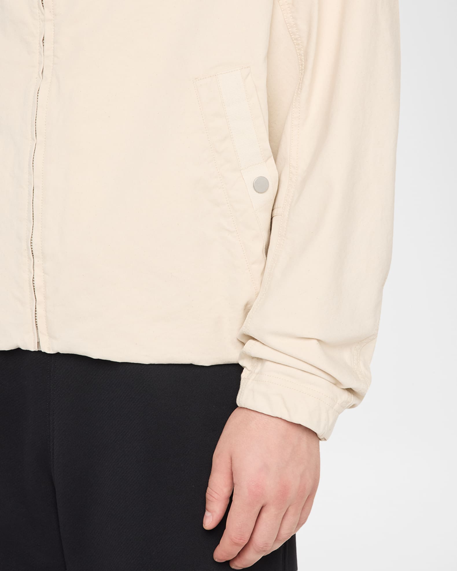 MORDECAI Men's Cotton Drill Stand-Collar Blouson Jacket | Neiman