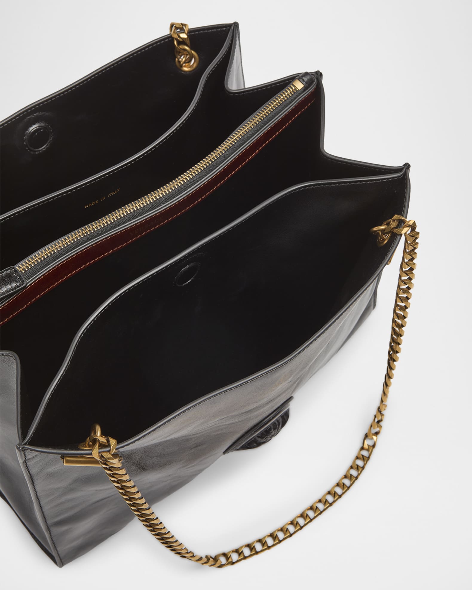 Versace Cabine Medusa Leather Shoulder Bag | Neiman Marcus