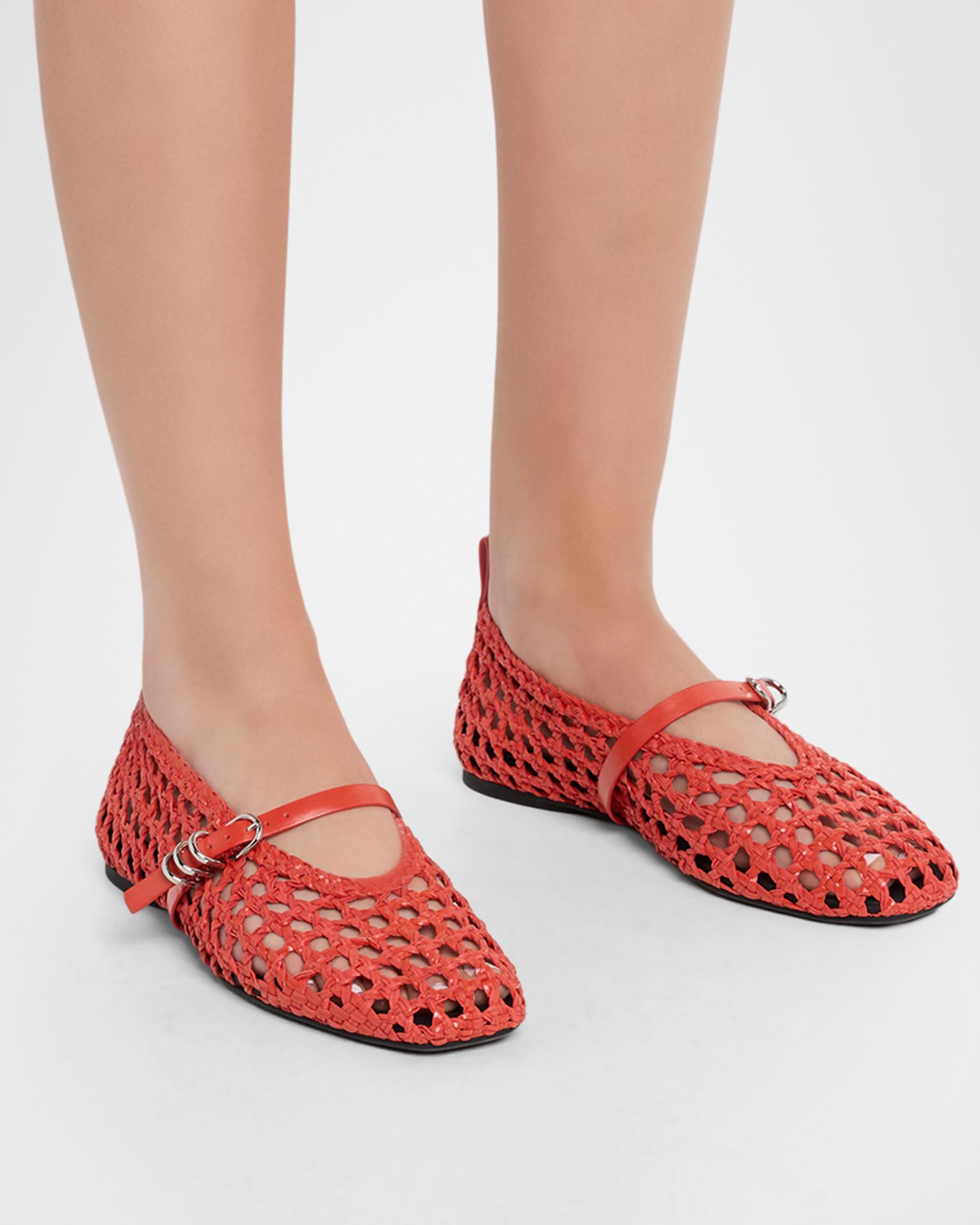 rag & bone Spire Woven Mary Jane Ballerina Flats | Neiman Marcus