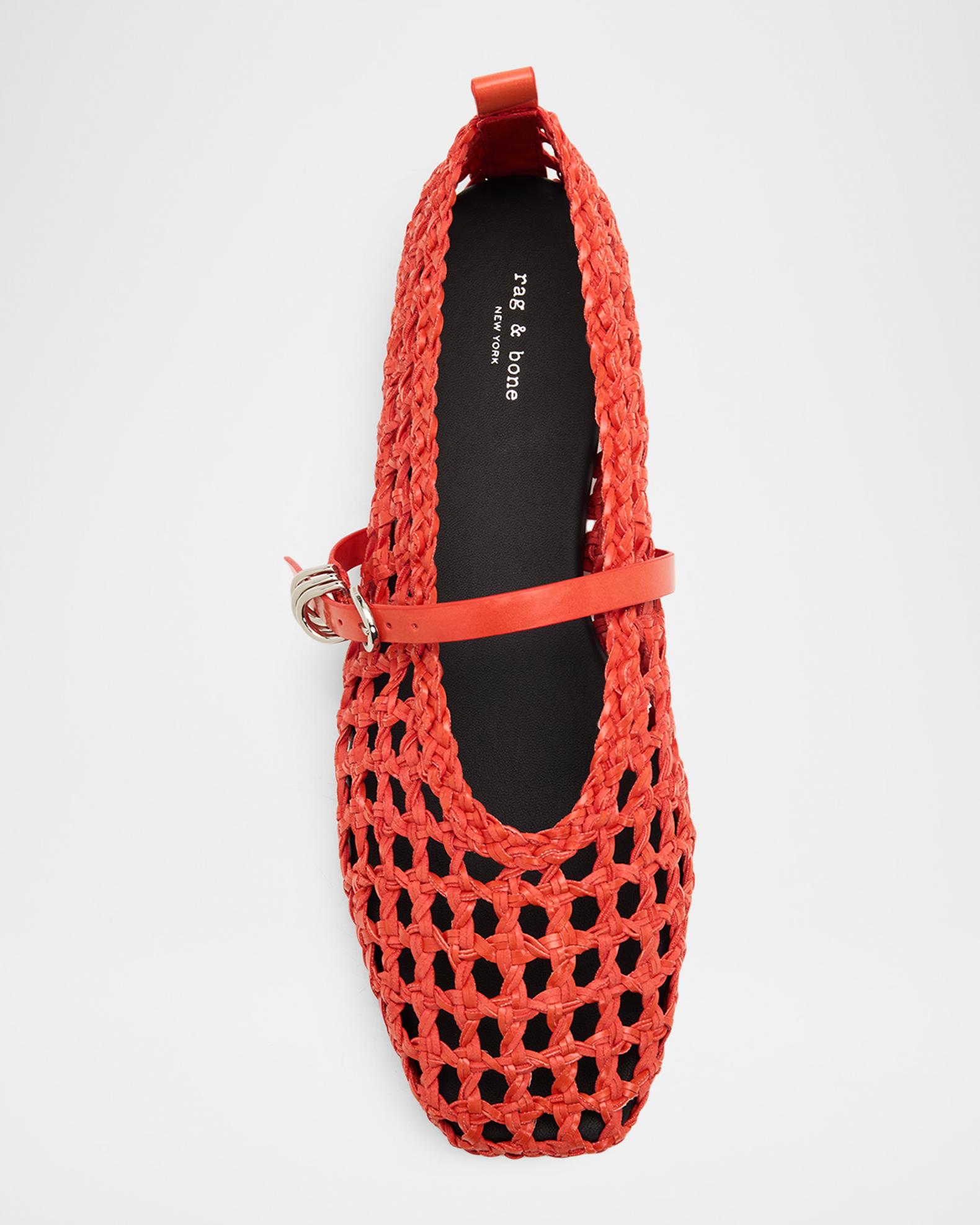 rag & bone Spire Woven Mary Jane Ballerina Flats | Neiman Marcus