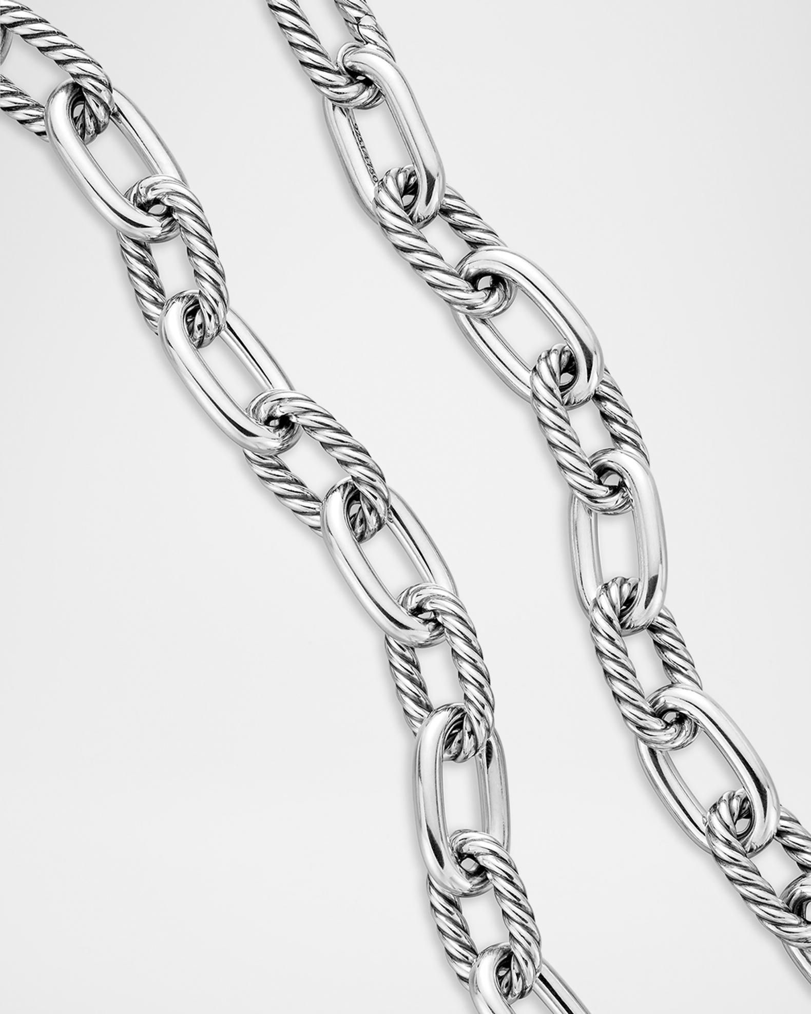 David Yurman DY Madison Chain Necklace in Silver with 18K Gold, 13.5mm ...