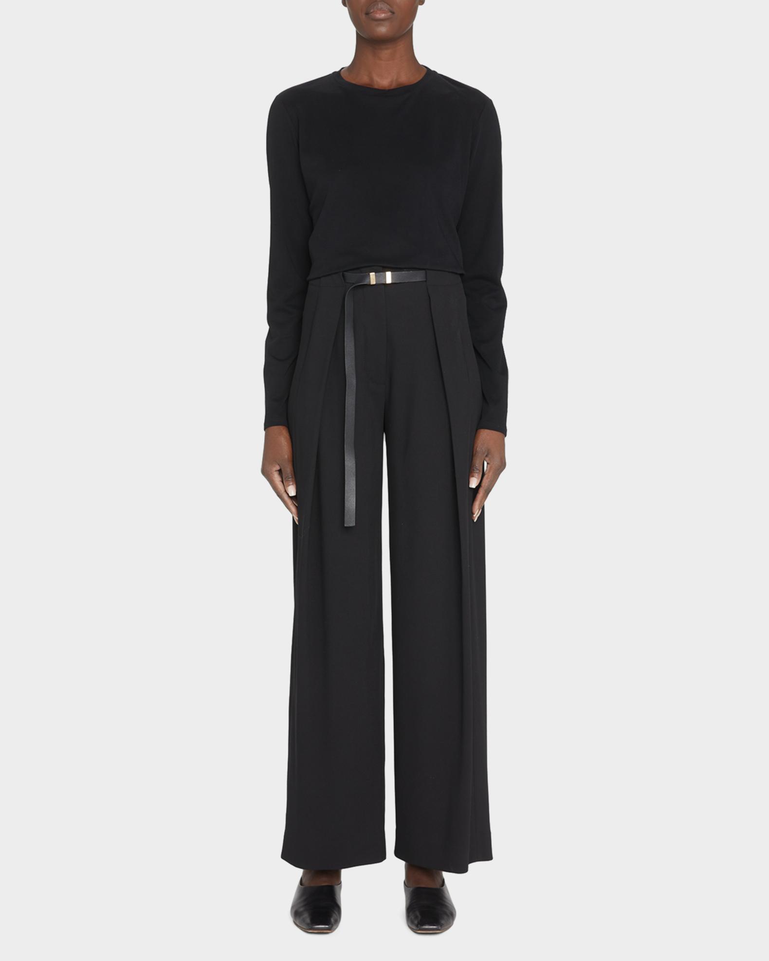 The Row Sherman Cotton Jersey Long-Sleeve T-Shirt | Neiman Marcus