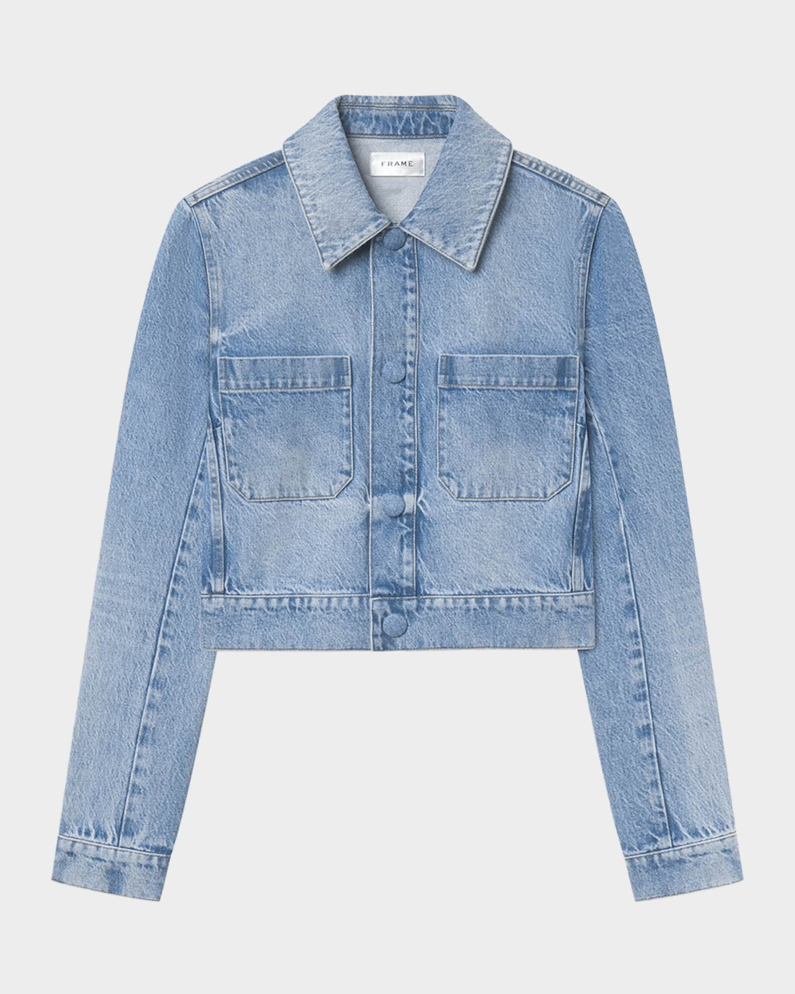 FRAME The Small Denim Jacket | Neiman Marcus