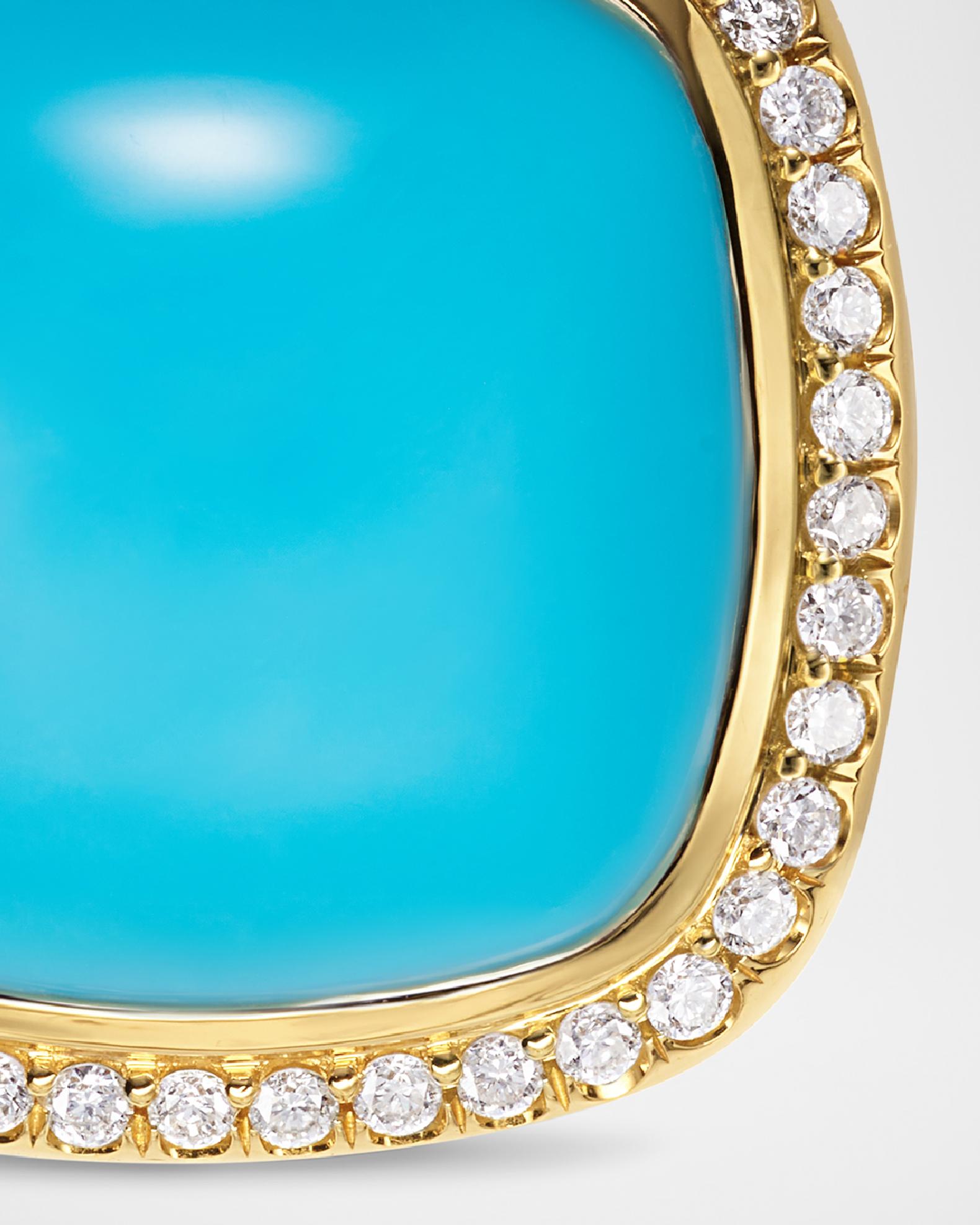 David Yurman Albion Enhancer with Gemstones and Diamonds in 18K Gold ...