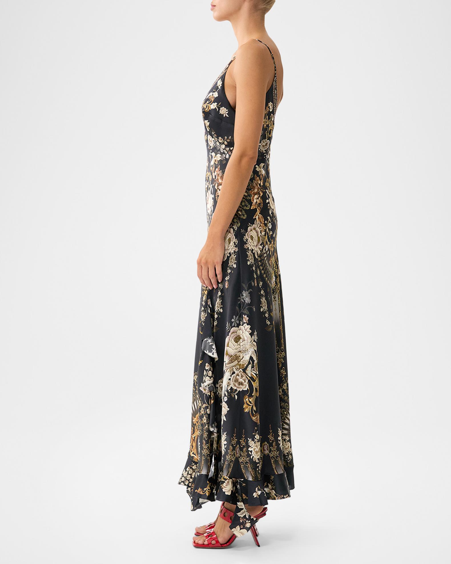 flamenco-hem asymmetrical midi dress BHLDN Flamenco-Hem Asymmetrical Midi Dress at MarketFair Shoppes in  Princeton, NJ