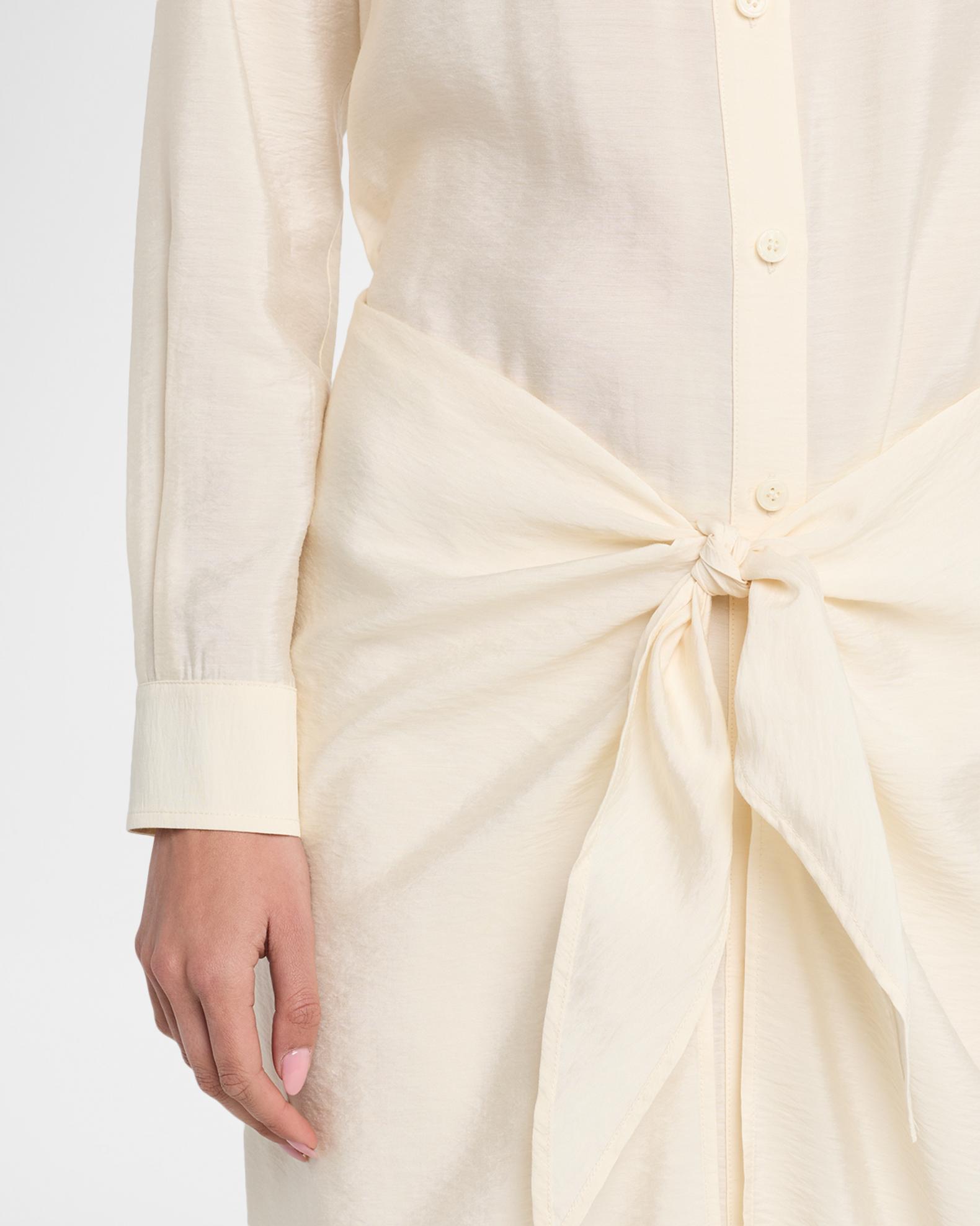 Emporio Armani Viscose Wrap Maxi Shirtdress | Neiman Marcus
