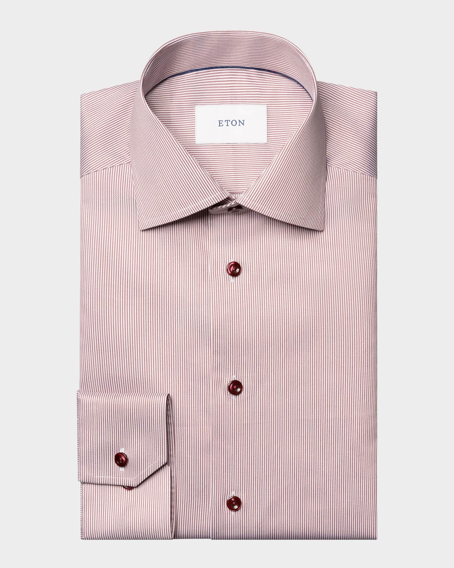 Eton Men's Slim Fit Micro-Stripe Twill Dress Shirt | Neiman Marcus