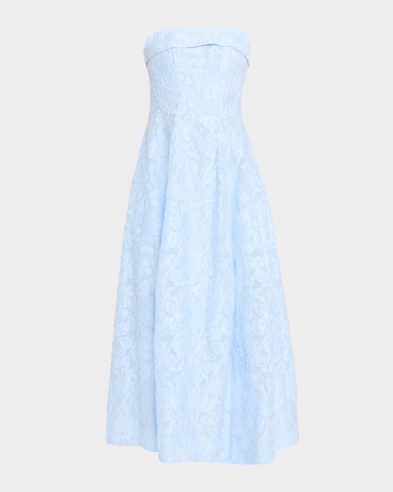 SIMKHAI Women's Valeria Jacquard Midi-Dress - Tidepool - Size 8