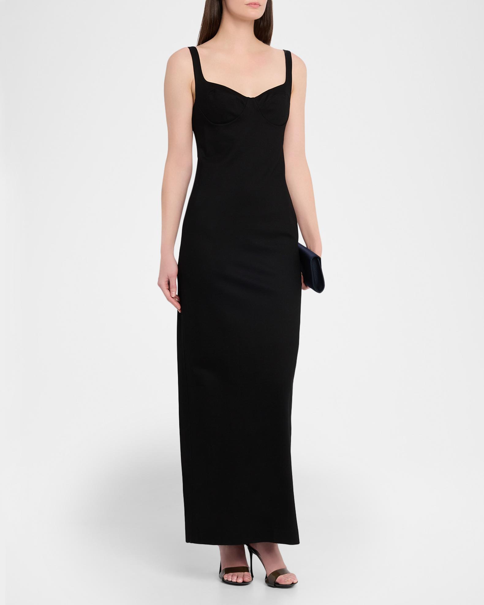 chinese dress ladies EVERYDAY SURPLICE SCUBA MAXI DRESS – Thick main image 0