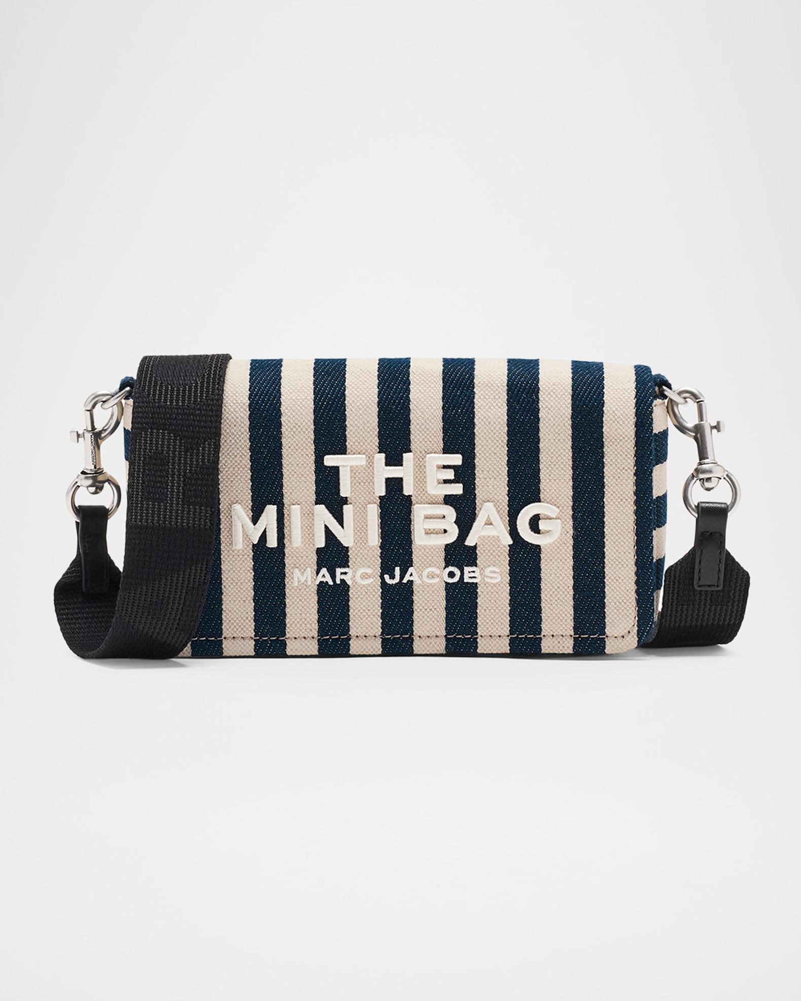 Marc Jacobs The Mini Striped Canvas Crossbody Bag | Neiman Marcus