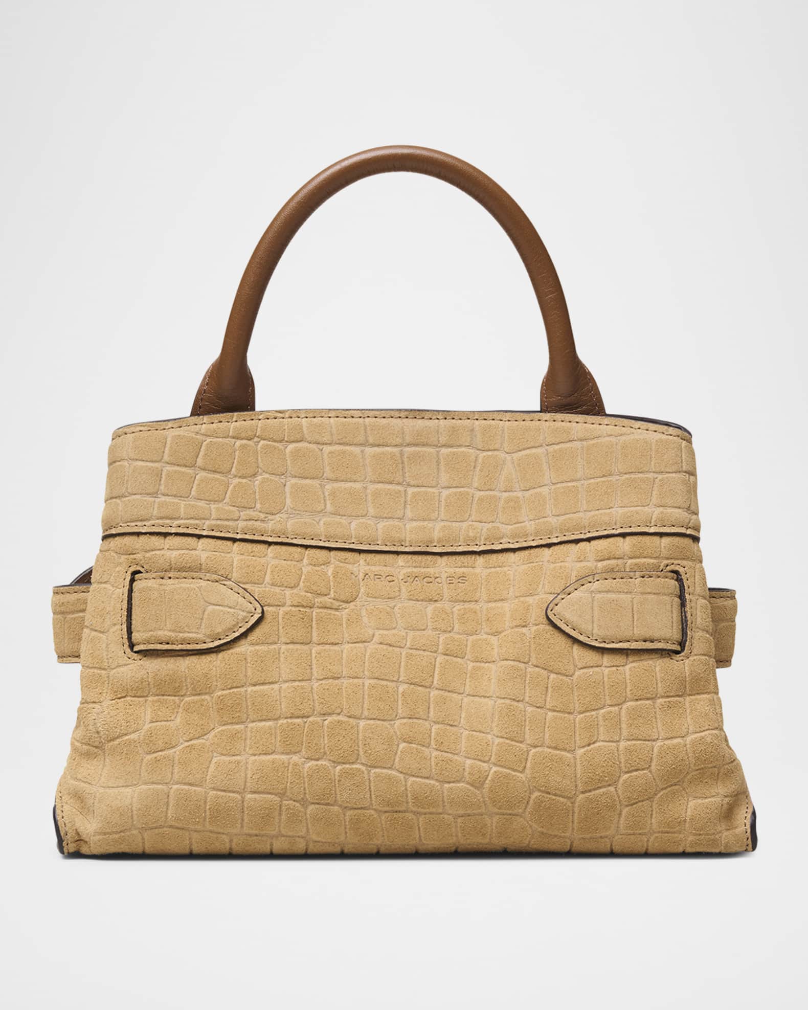 Marc Jacobs The Suede Croc Dakota Small Satchel Bag | Neiman Marcus
