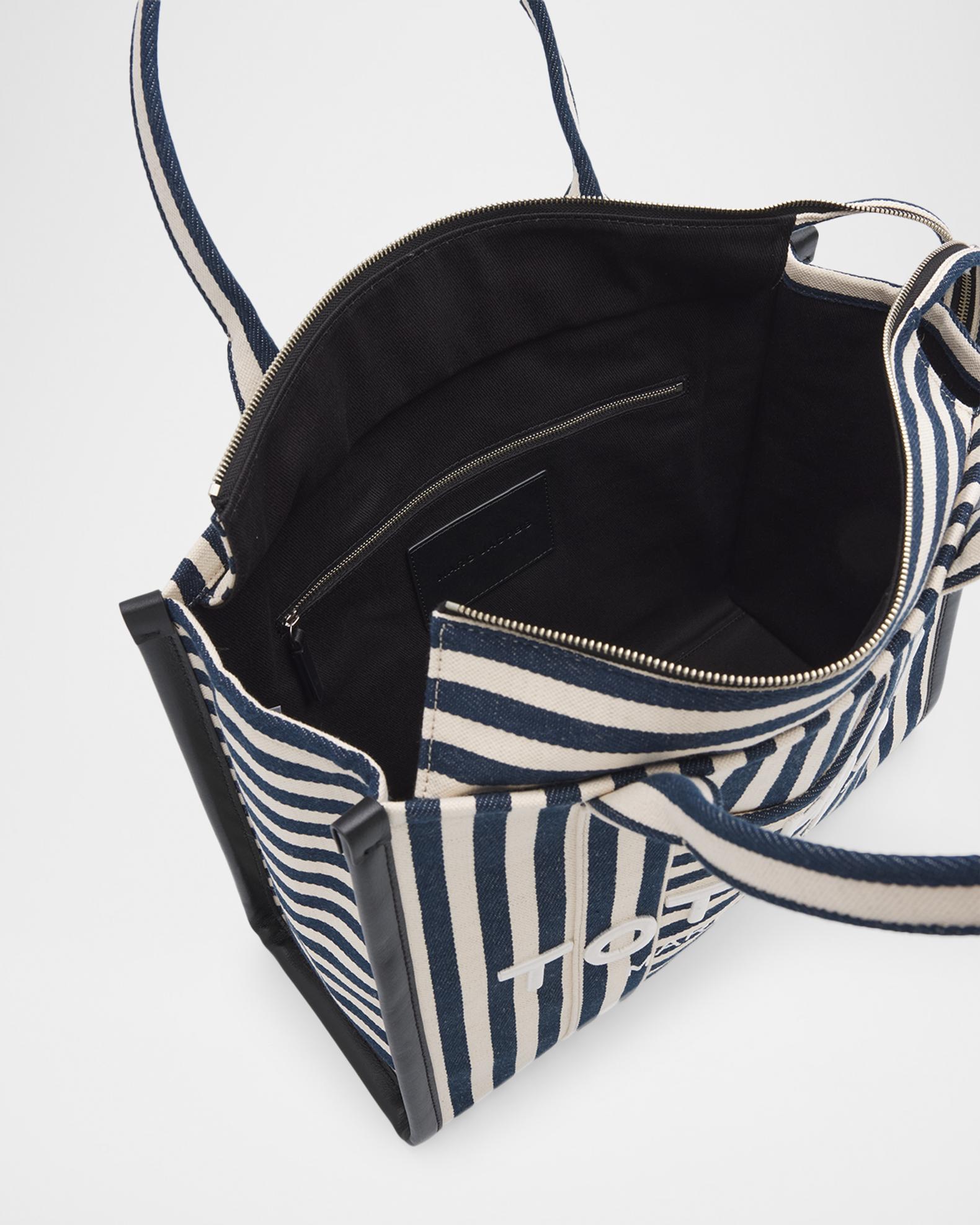 Marc Jacobs The Striped Canvas Large Tote Bag | Neiman Marcus