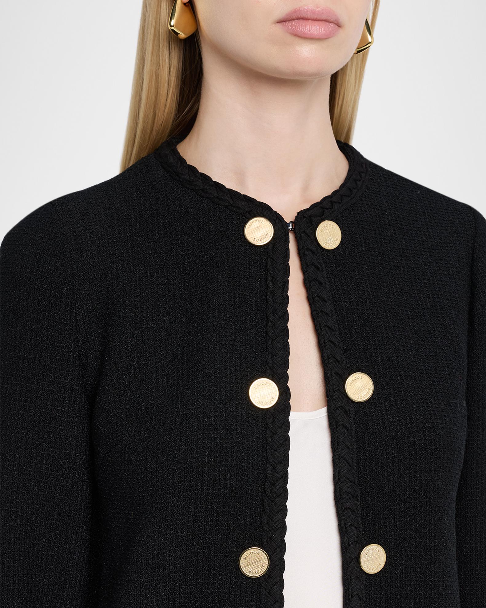 Misook Relaxed Braid-Trim Tweed Jacket | Neiman Marcus