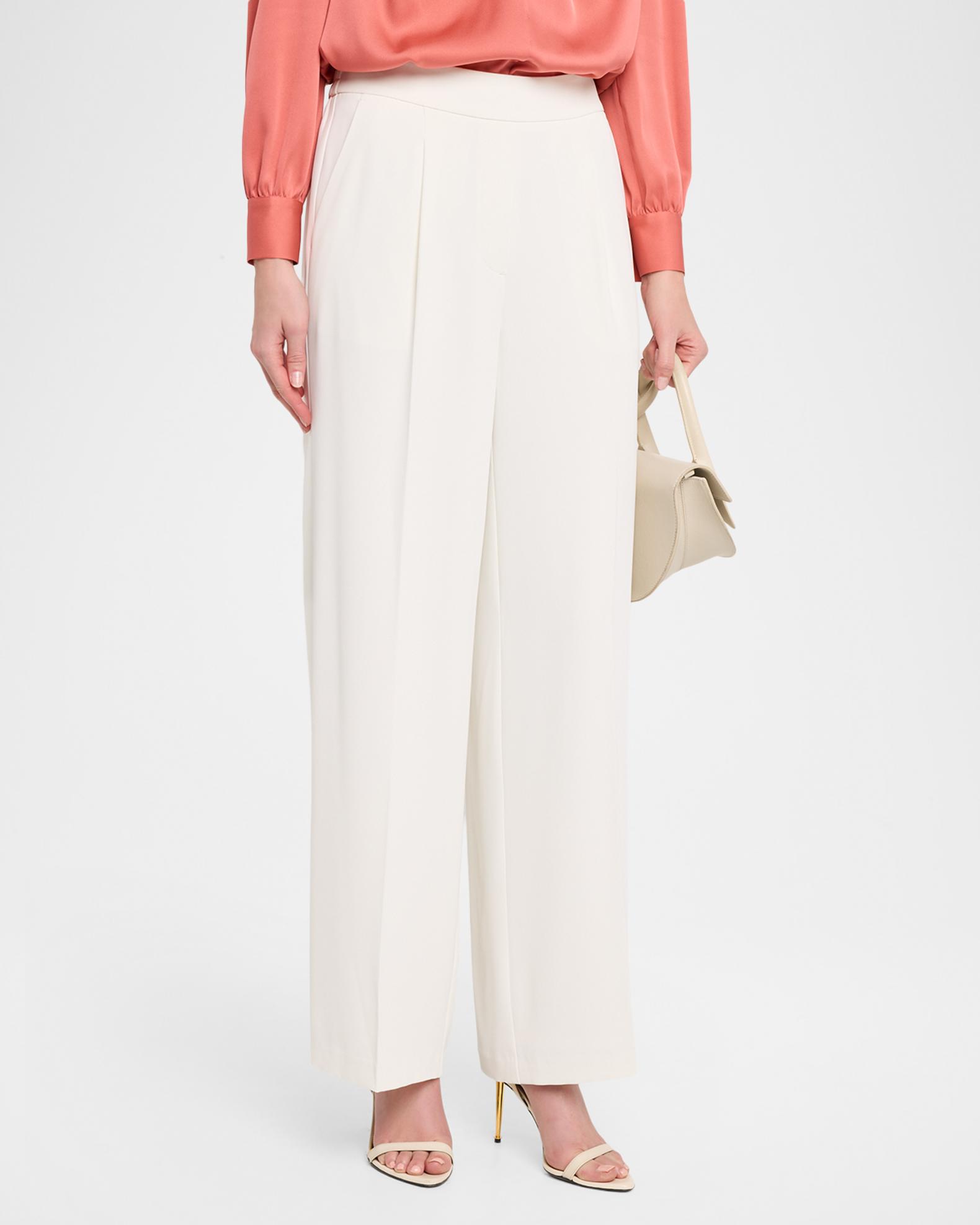 Elie Tahari The Clare Pleated Wide-Leg Pants | Neiman Marcus