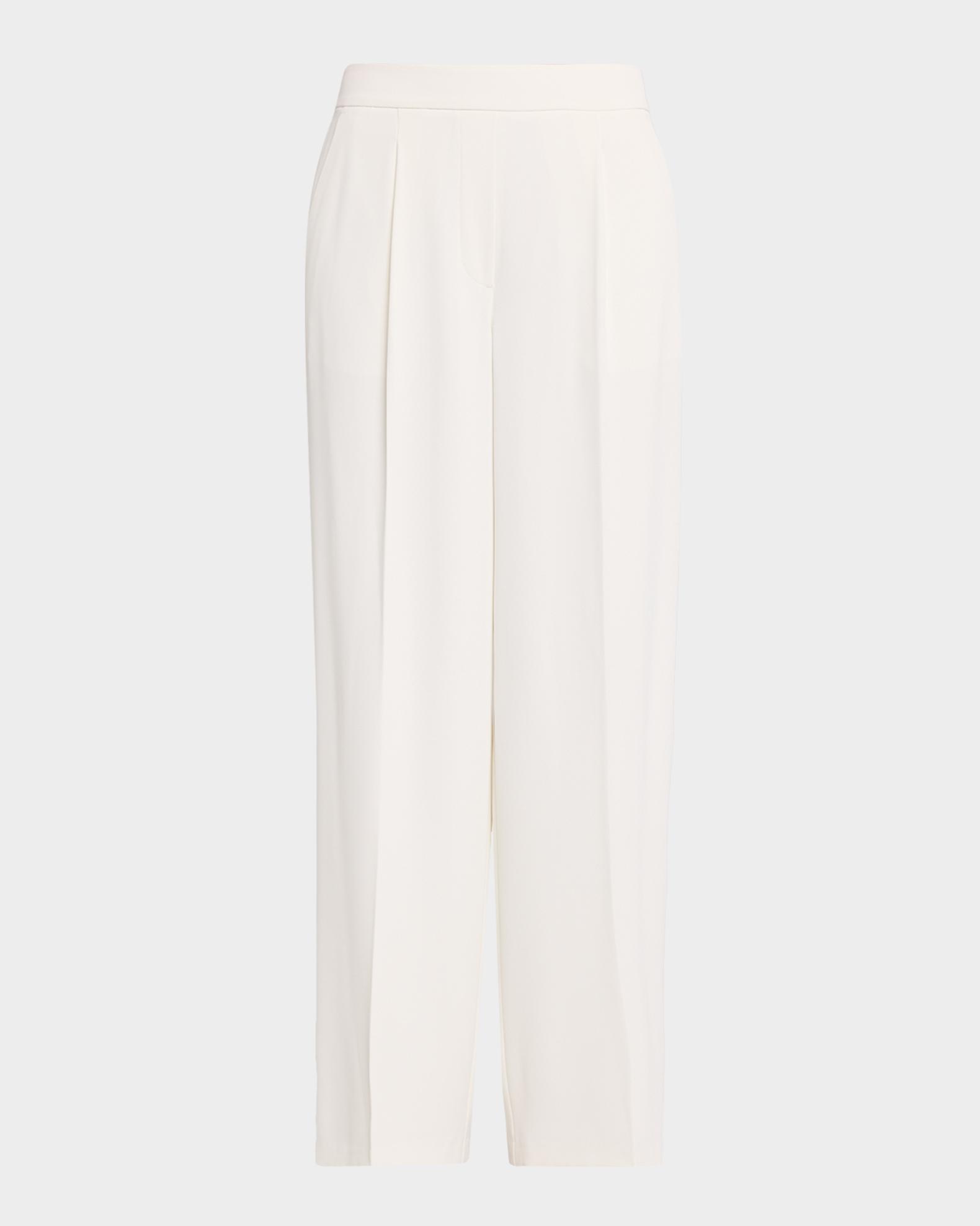 Elie Tahari The Clare Pleated Wide-Leg Pants | Neiman Marcus