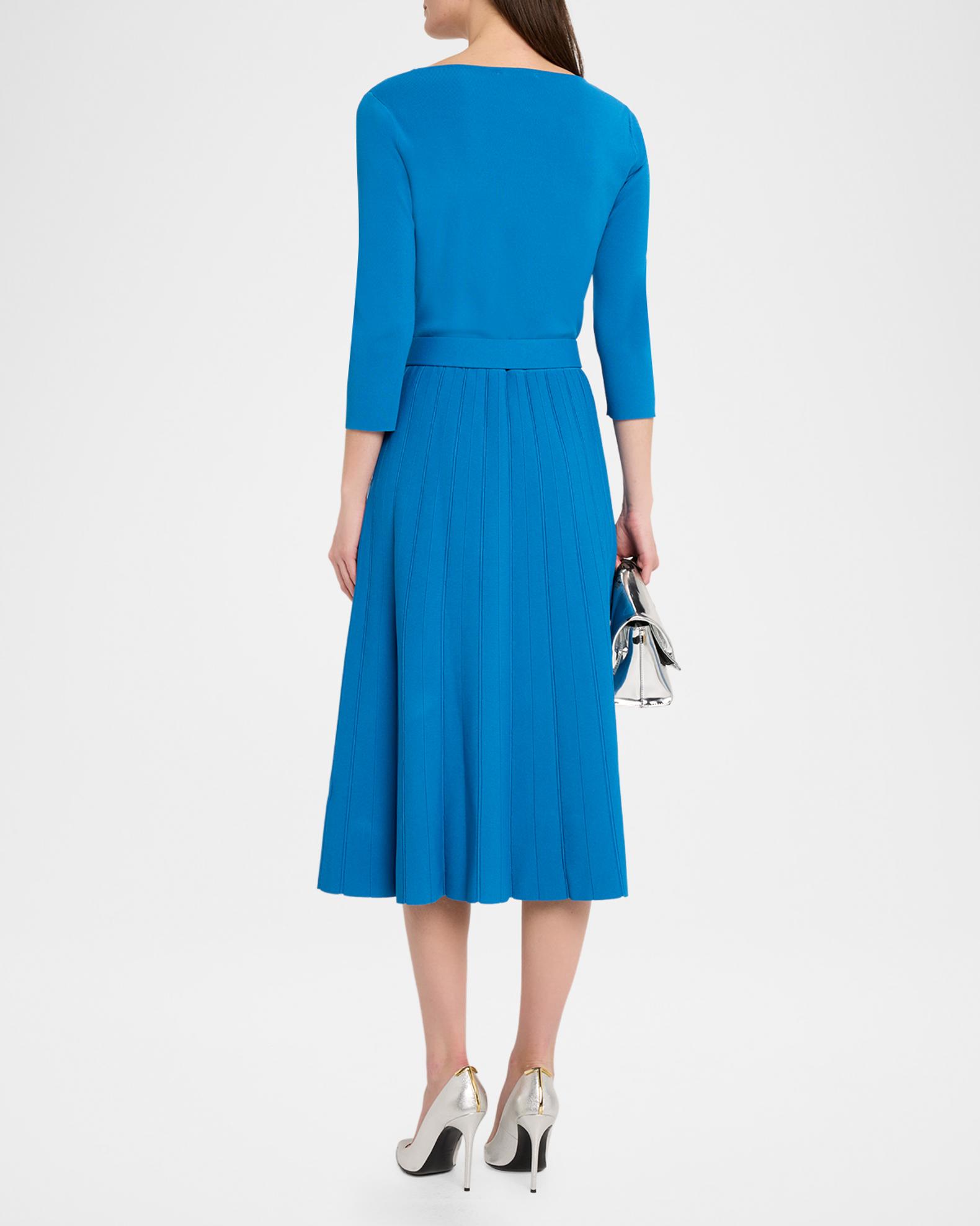 tahari blue dress Elie Tahari navy pleated dress, size S, NEW WITH TAGS!