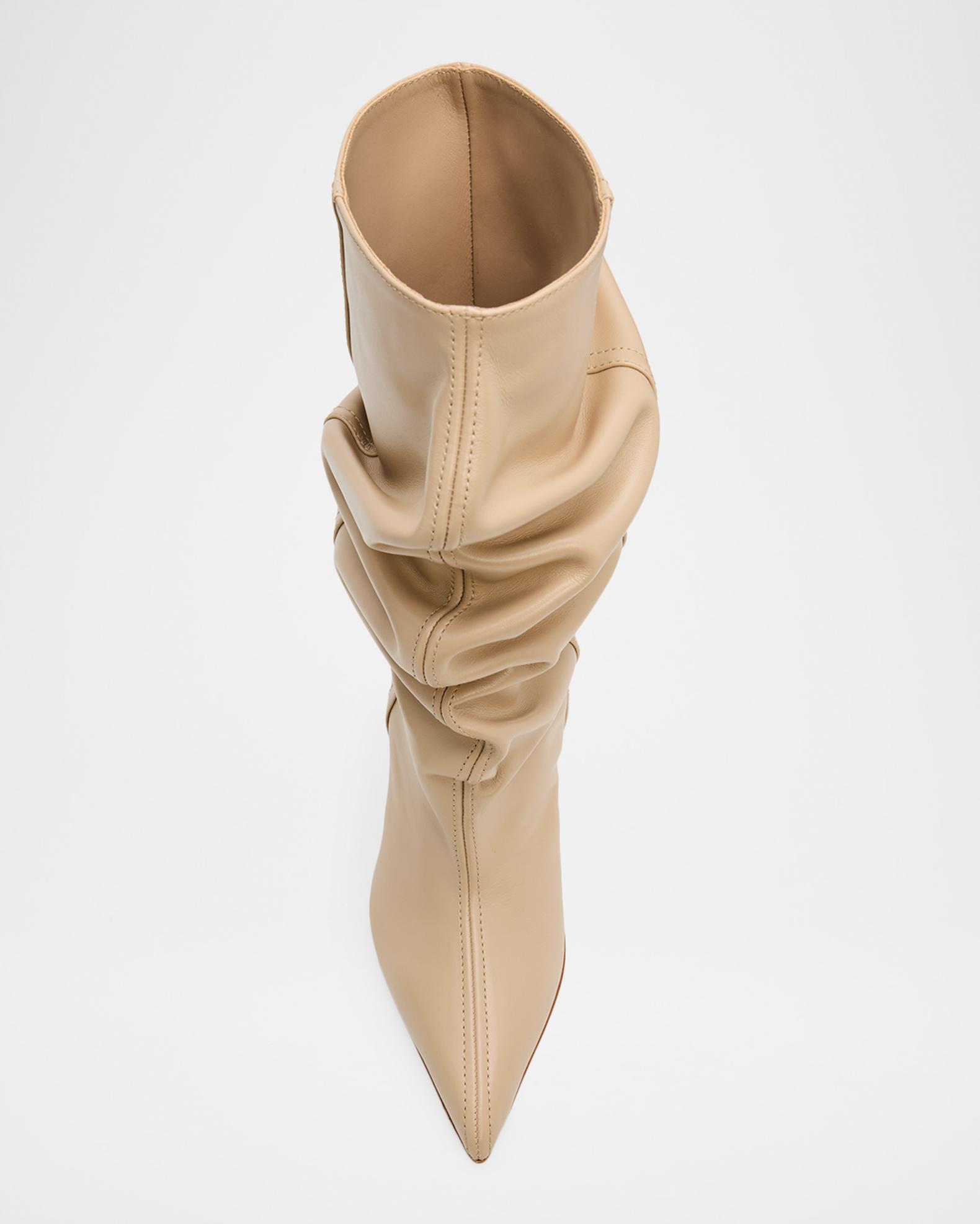 Balmain No Wedge Smooth Leather Ankle Boots | Neiman Marcus