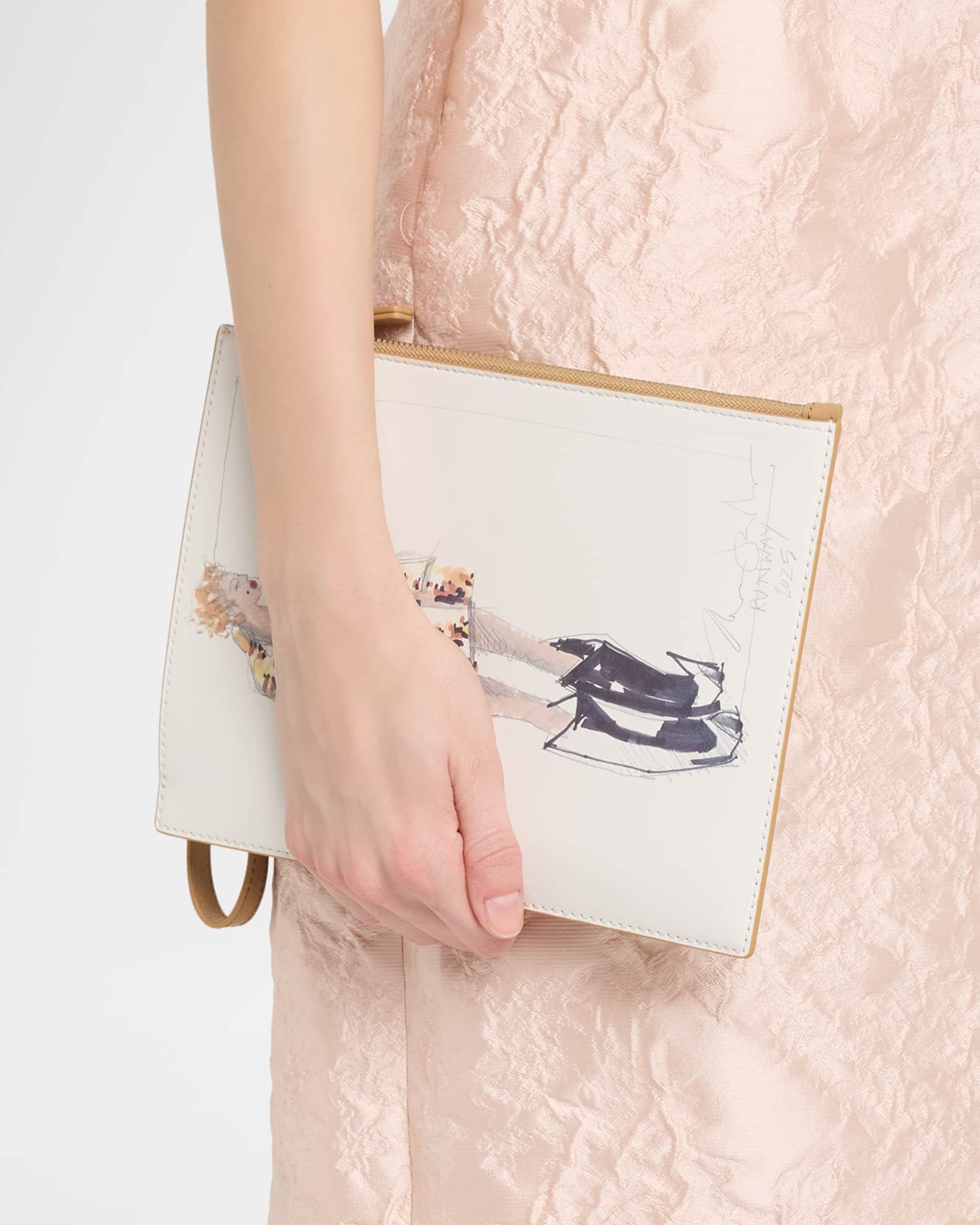 Marc Jacobs The Runway Illustration Wristlet Bag | Neiman Marcus