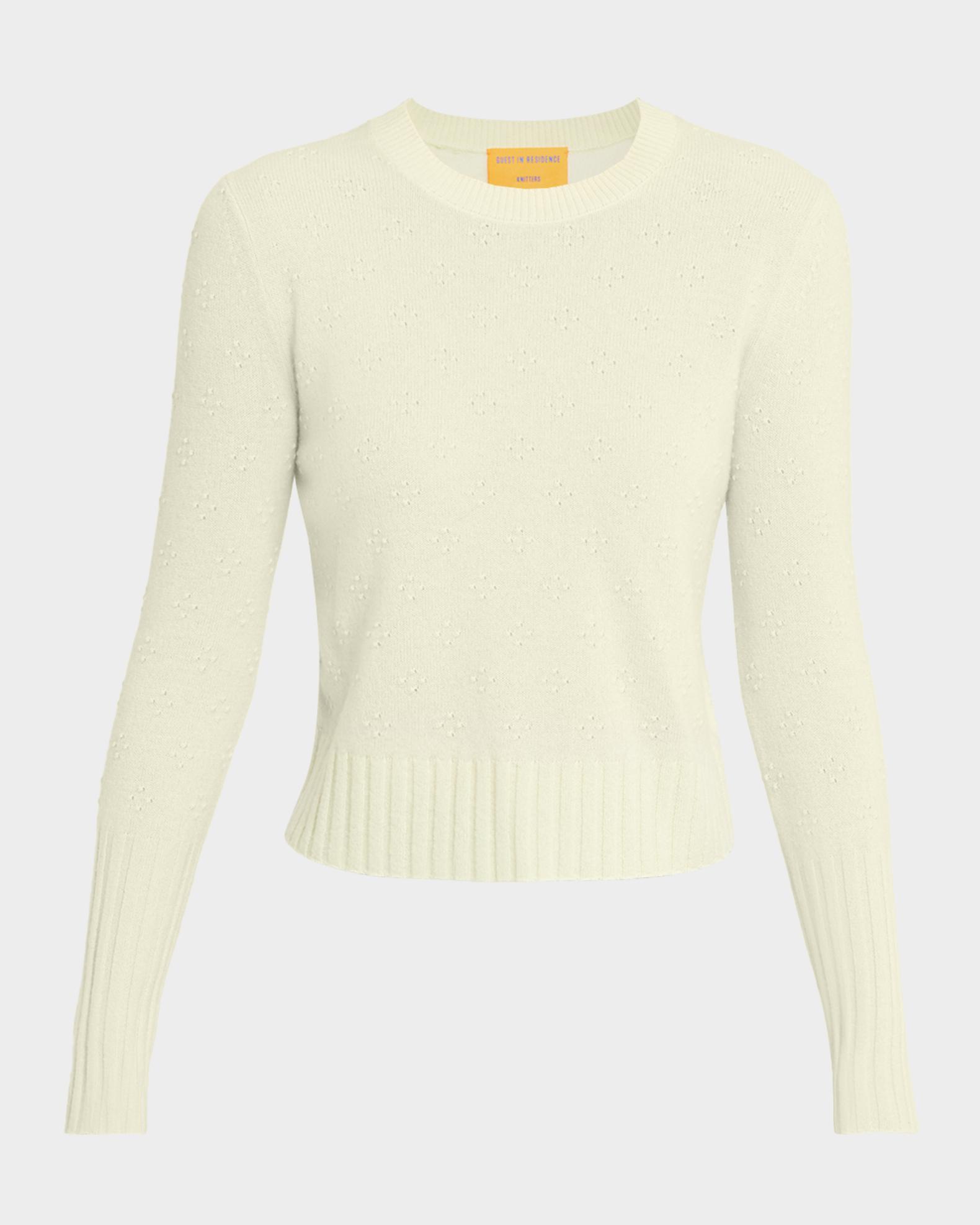 Guest in Residence Compass Shrunken Cashmere Sweater | Neiman Marcus