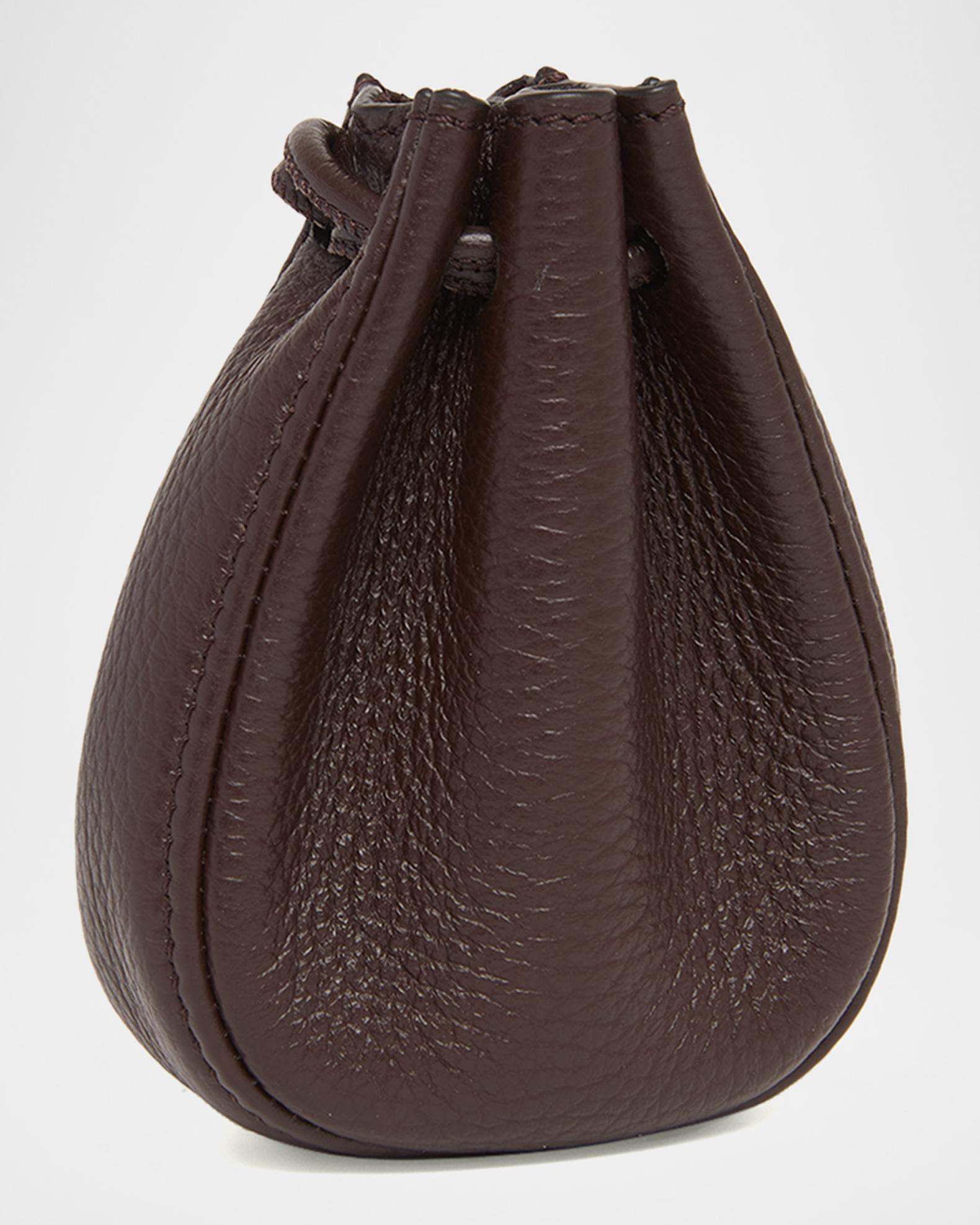 Valentino Garavani Men's Mini Drawstring Bag in Grained Leather ...