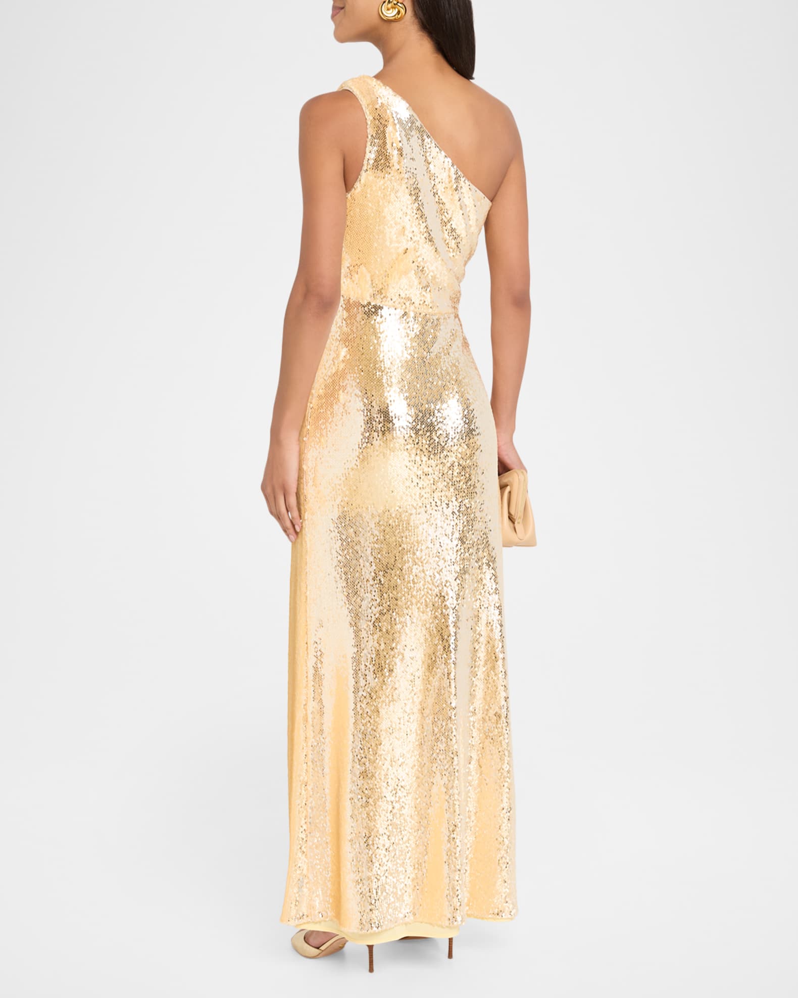 slim fit dress slacks Milly Porsha Sequin Maxi Gown main image 1