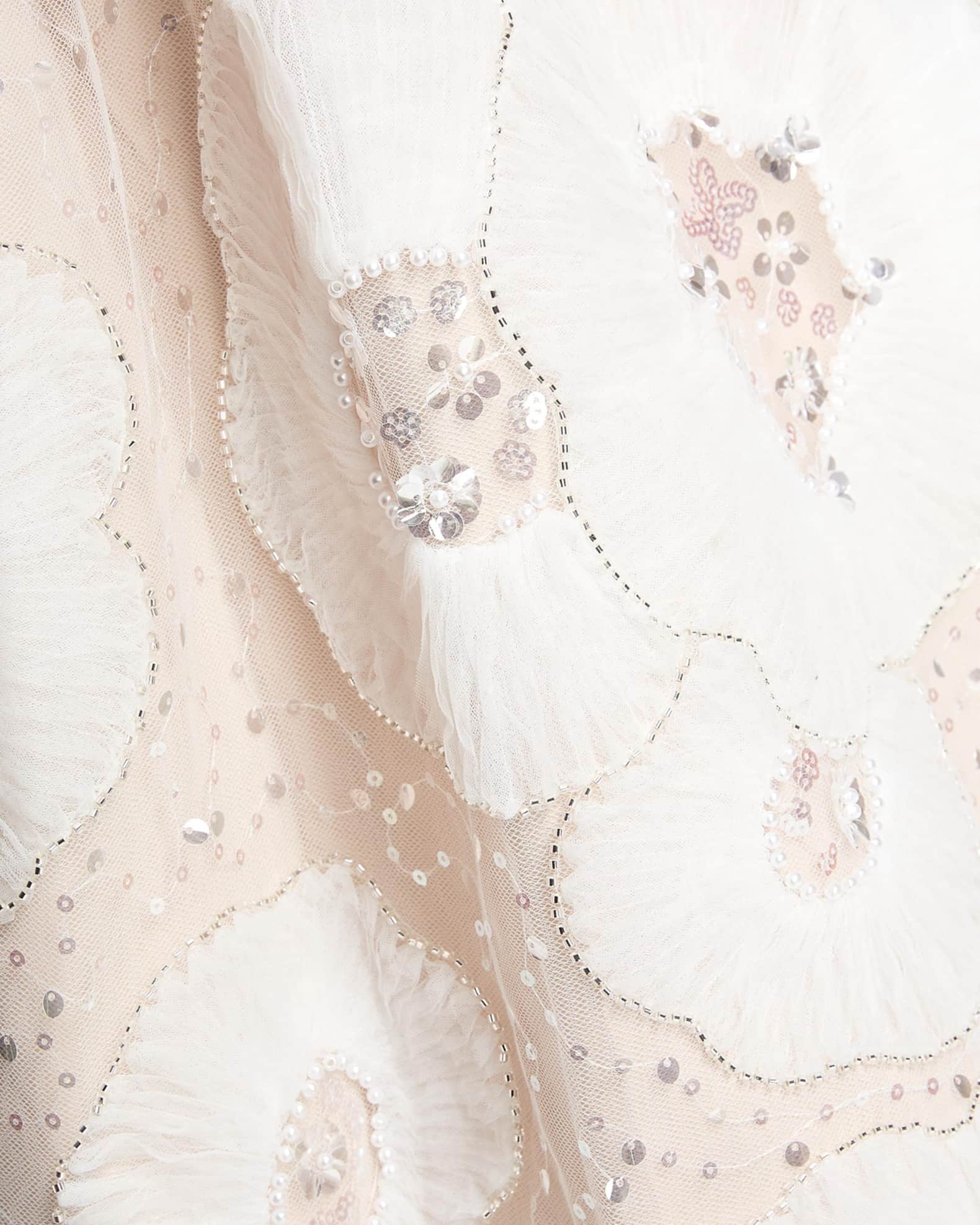 Milly Arianna Tulle Flower Beaded Dress | Neiman Marcus